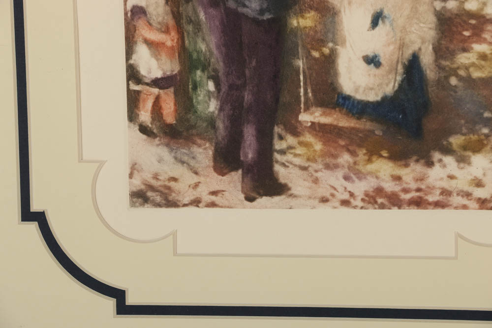 Photogravure Print After Pierre Auguste Renoir "The Swing"