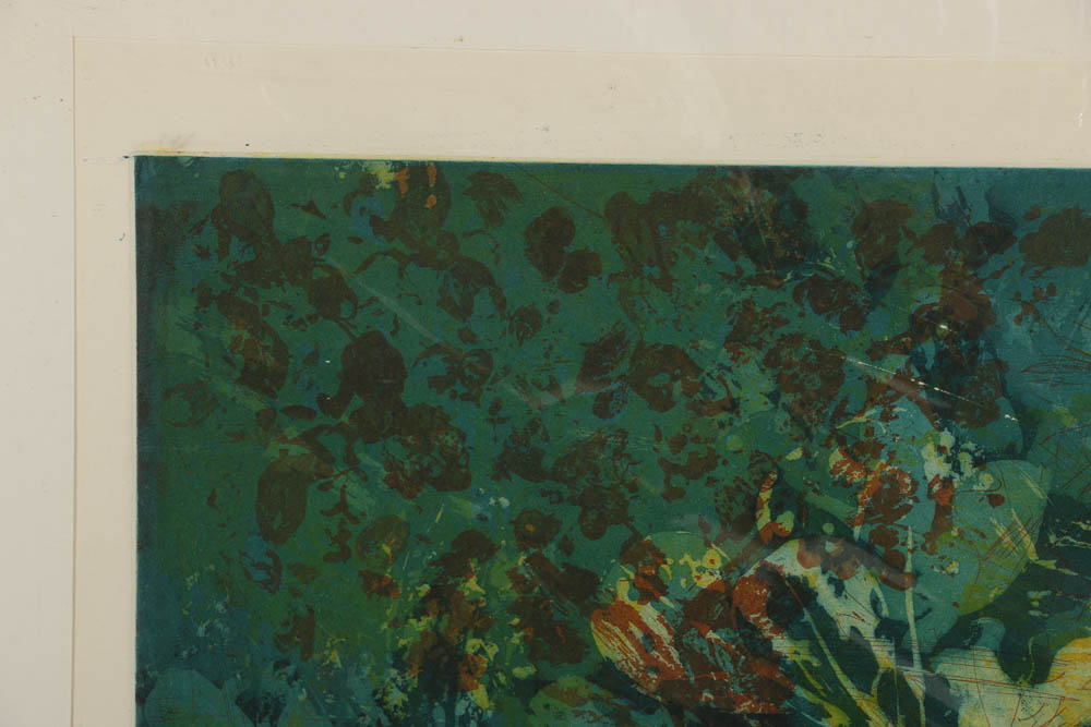 Nino Cordino Aquatint "Running Girl"