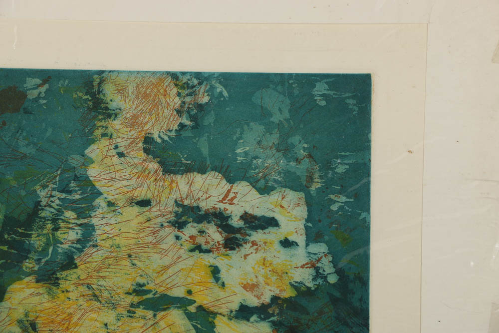 Nino Cordino Aquatint "Running Girl"