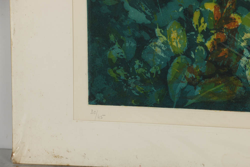 Nino Cordino Aquatint "Running Girl"