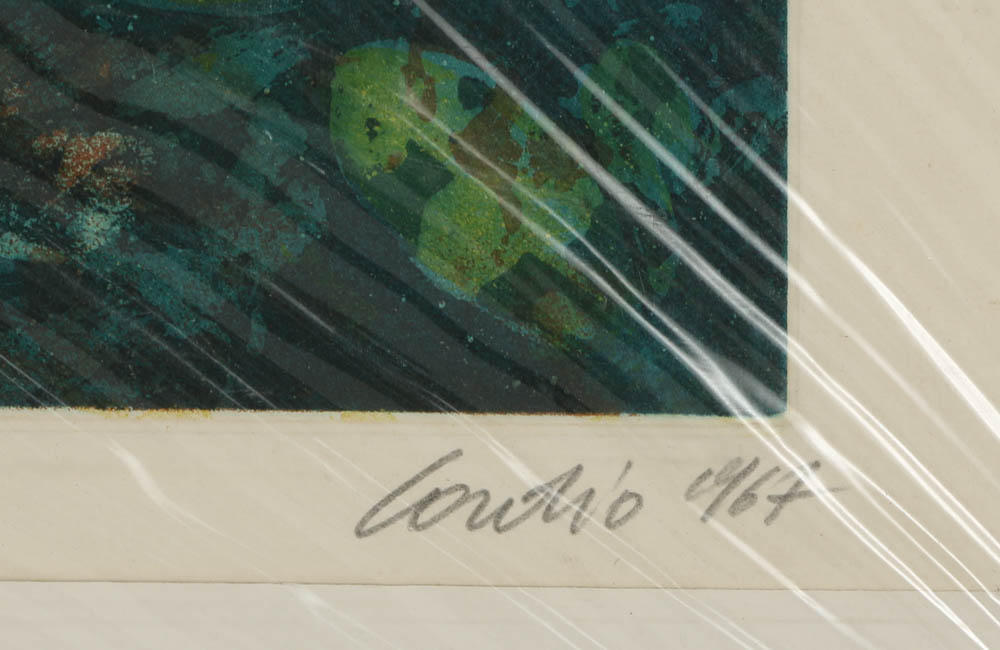 Nino Cordino Aquatint "Running Girl"