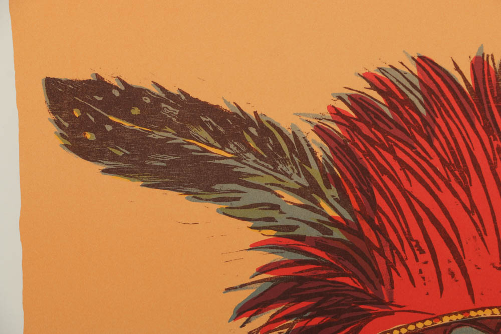 Antonio Frasconi Woodblock Print "Sauk Chief"