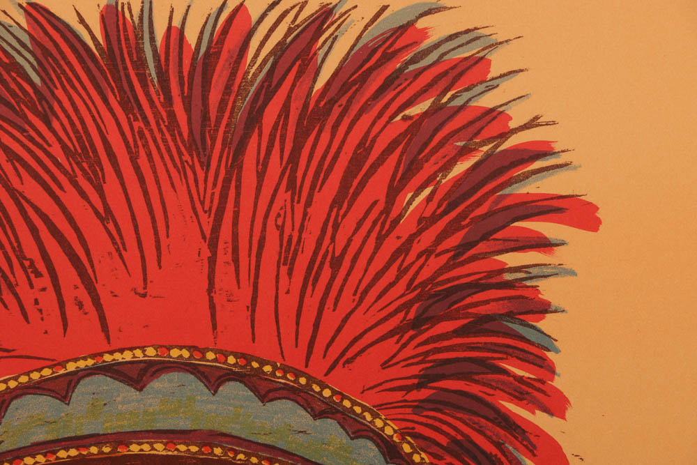 Antonio Frasconi Woodblock Print "Sauk Chief"