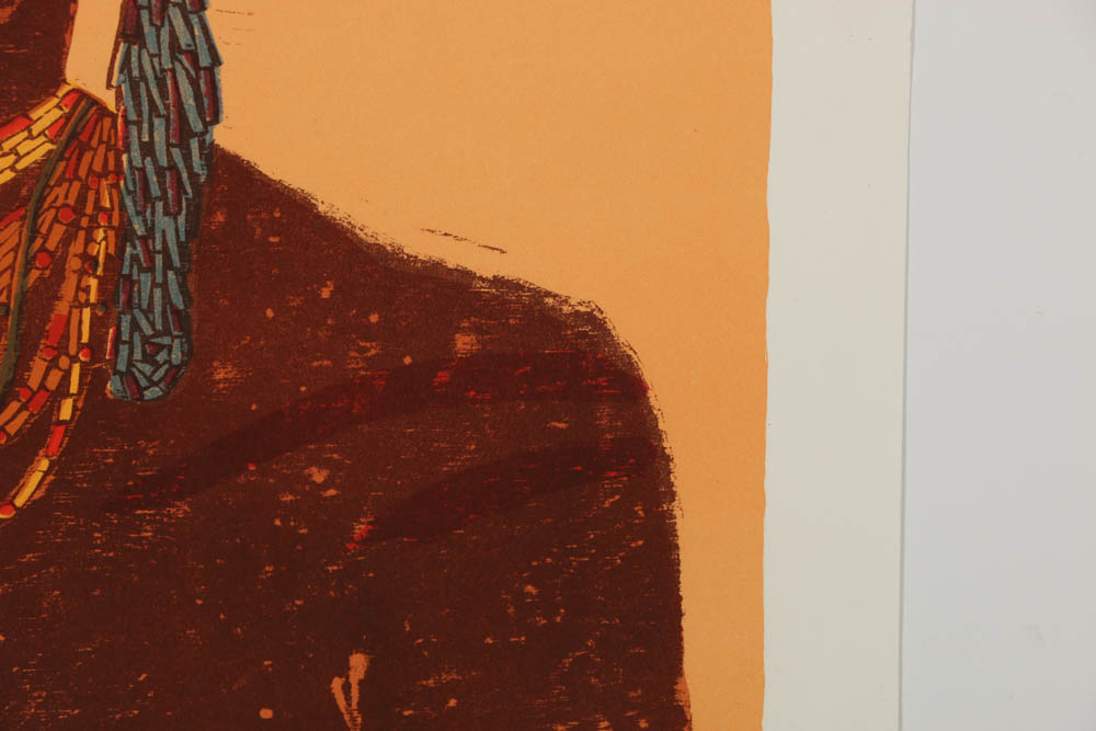 Antonio Frasconi Woodblock Print "Sauk Chief"