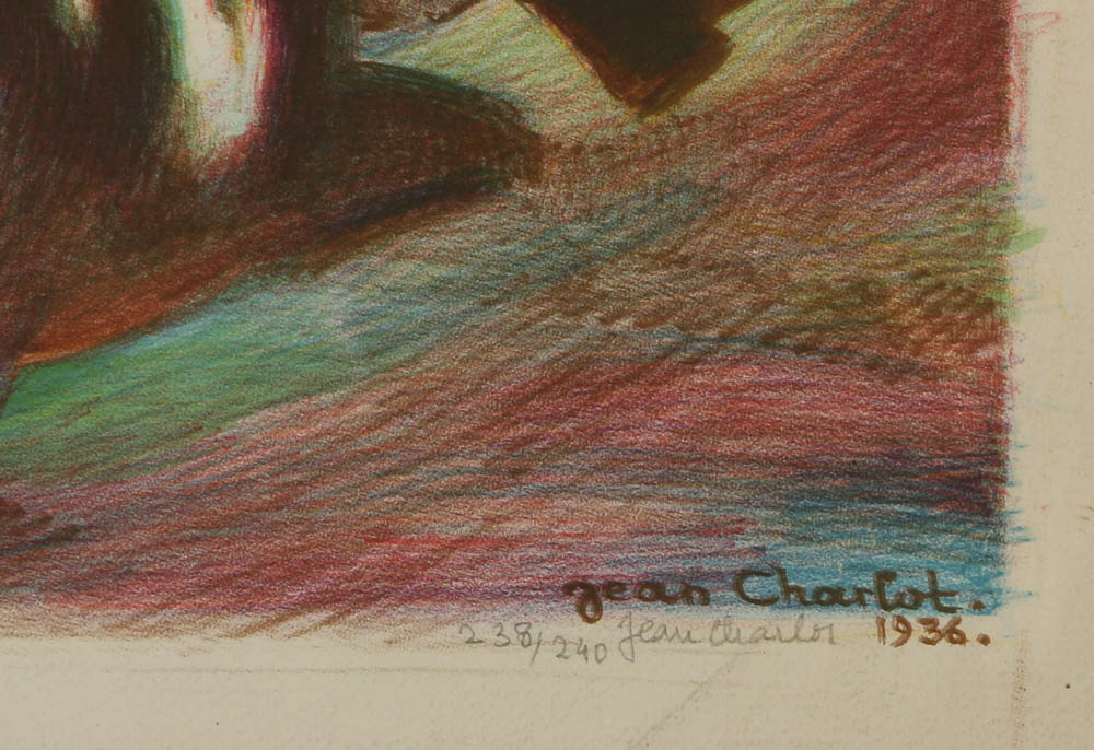 Jean Charlot Lithograph "Large Malinches (Toy Fiesta)"