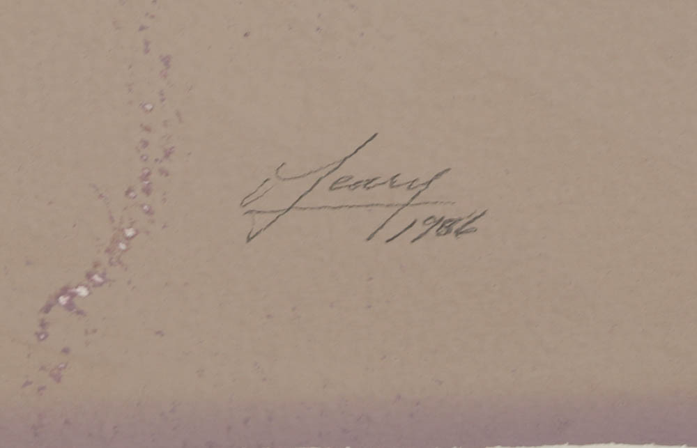 Diane O'Leary Gouache Painting "Moonrise - The Grand Canyon"