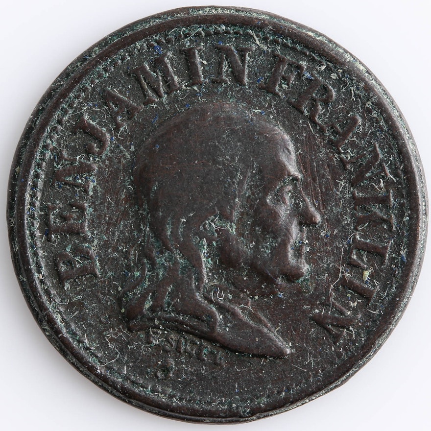 Benjamin Franklin Civil War Era Token