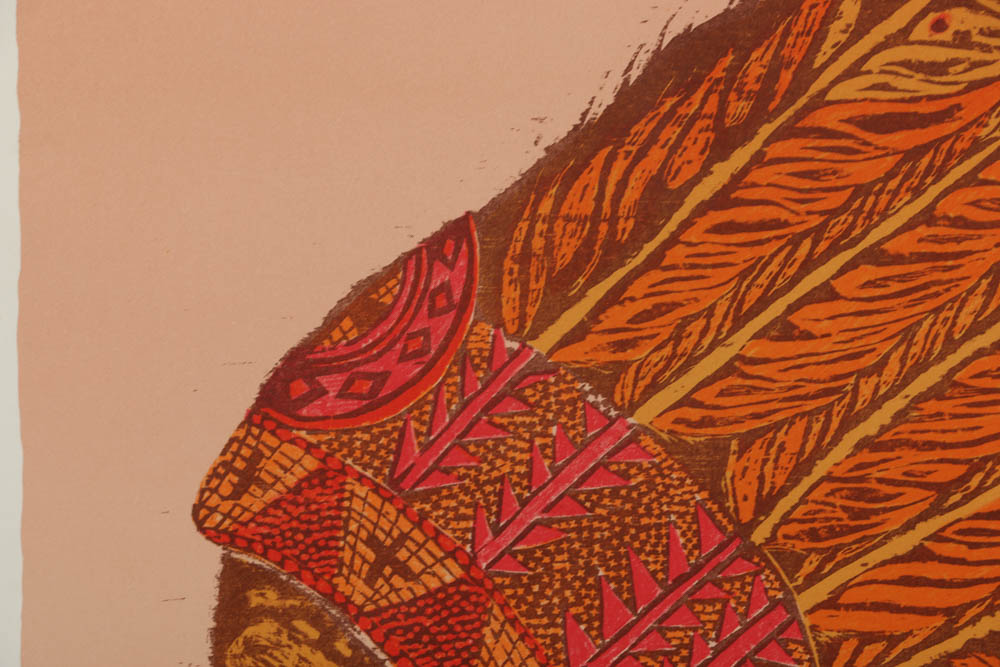 Antonio Frasconi Woodblock Print "Chief Sitting Bull"