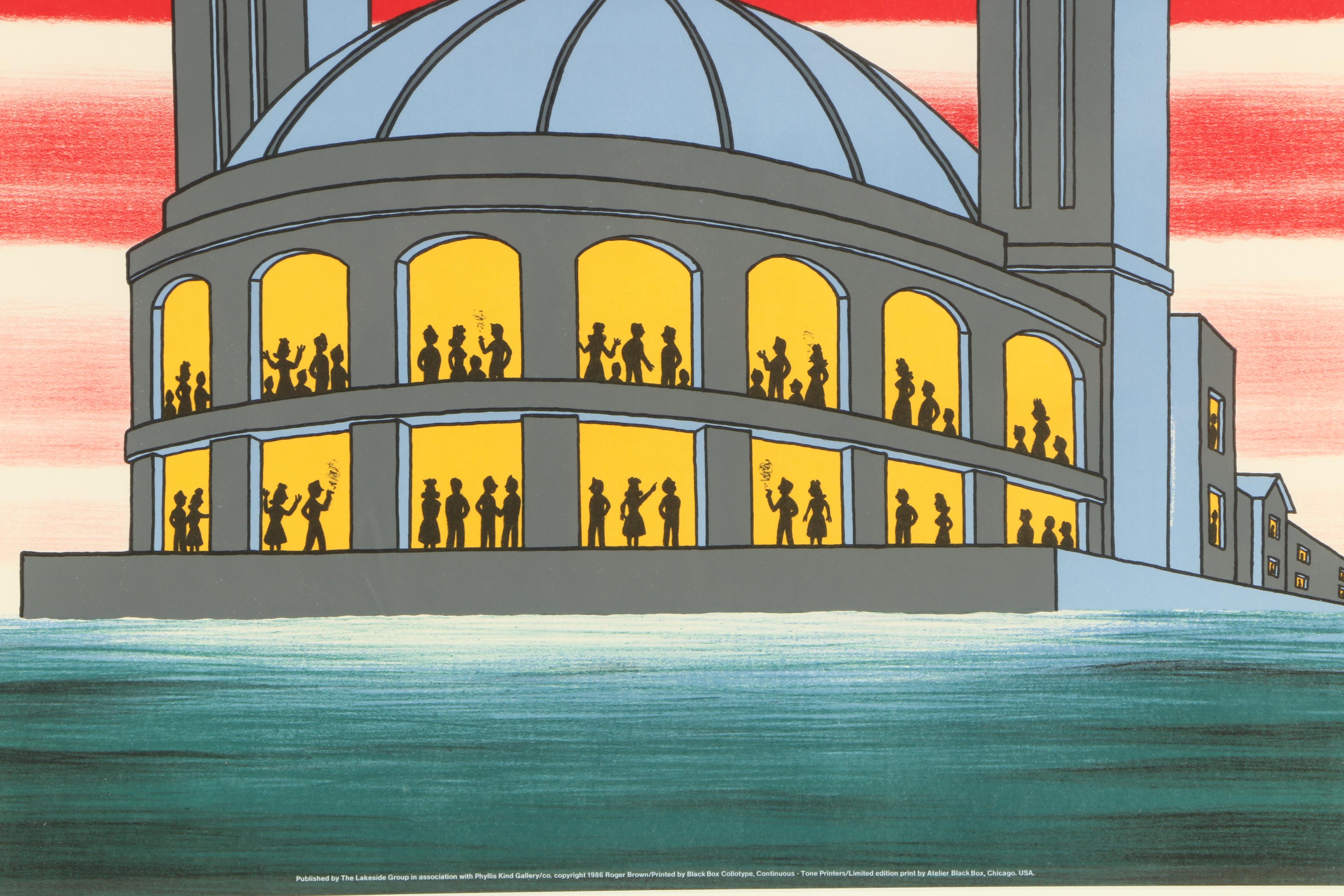 Roger Brown Collotype Poster "Chicago International Art Exposition"