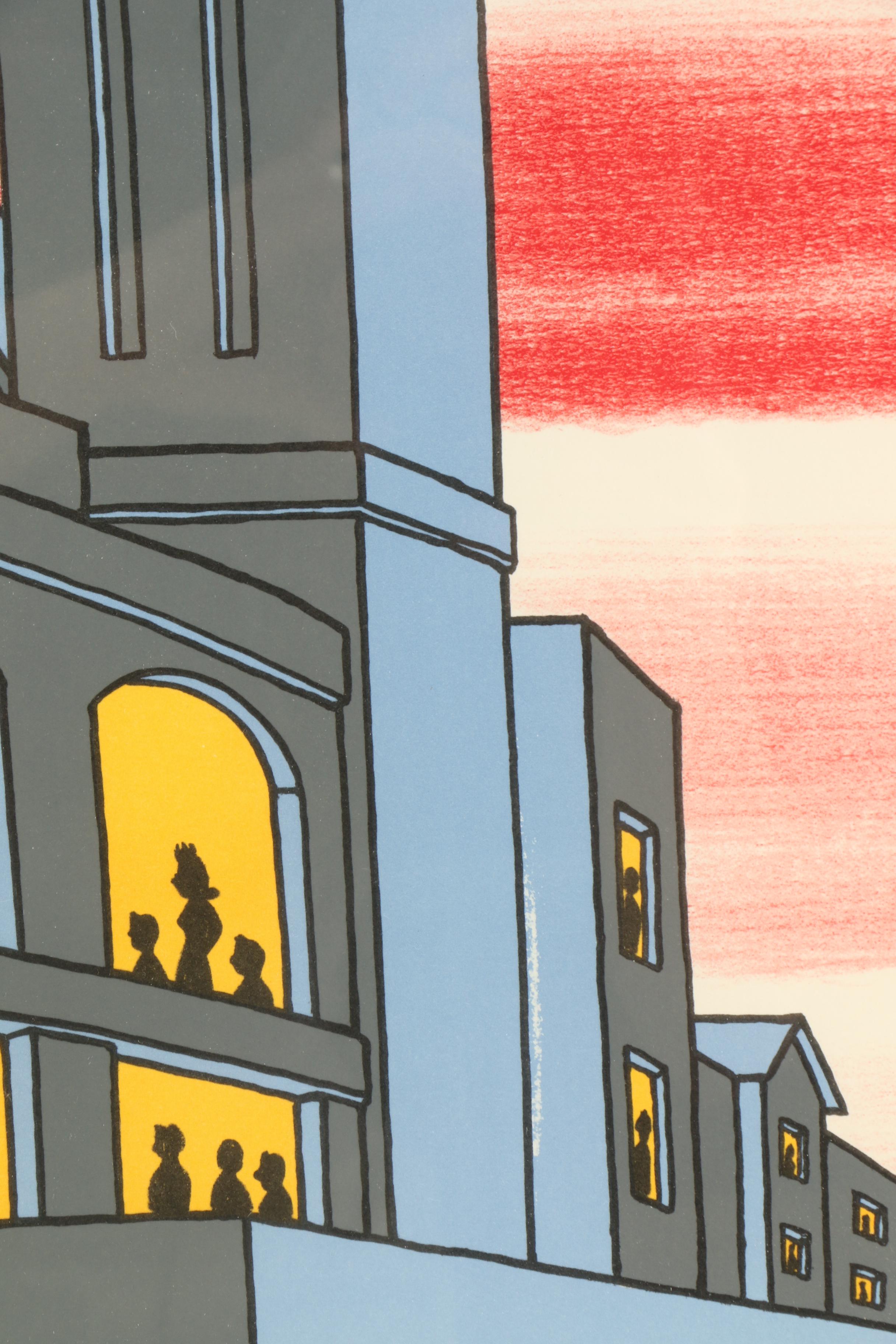 Roger Brown Collotype Poster "Chicago International Art Exposition"