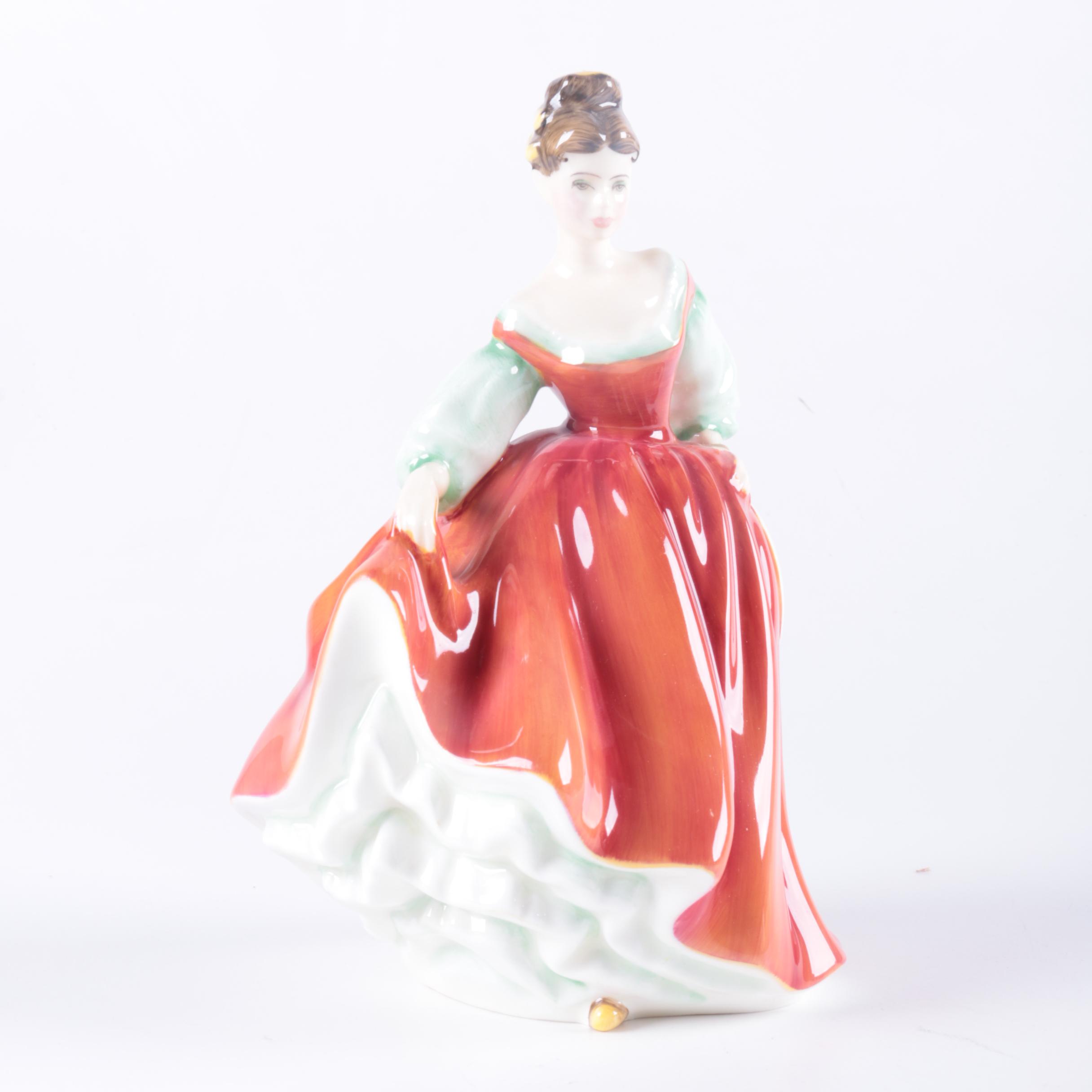 Royal Doulton "Fair Lady (Red)" and "The Last Waltz" Bone China Figurines