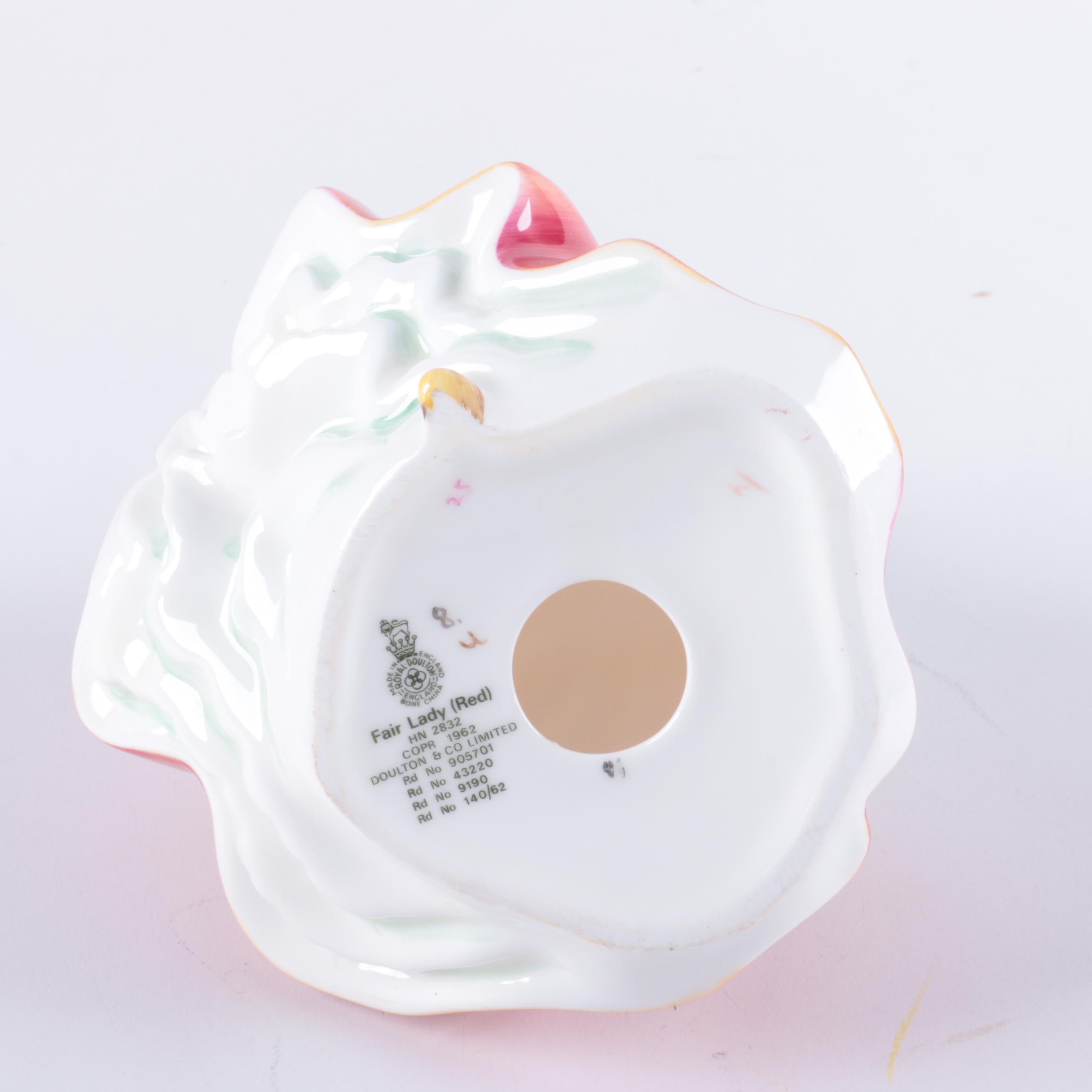 Royal Doulton "Fair Lady (Red)" and "The Last Waltz" Bone China Figurines