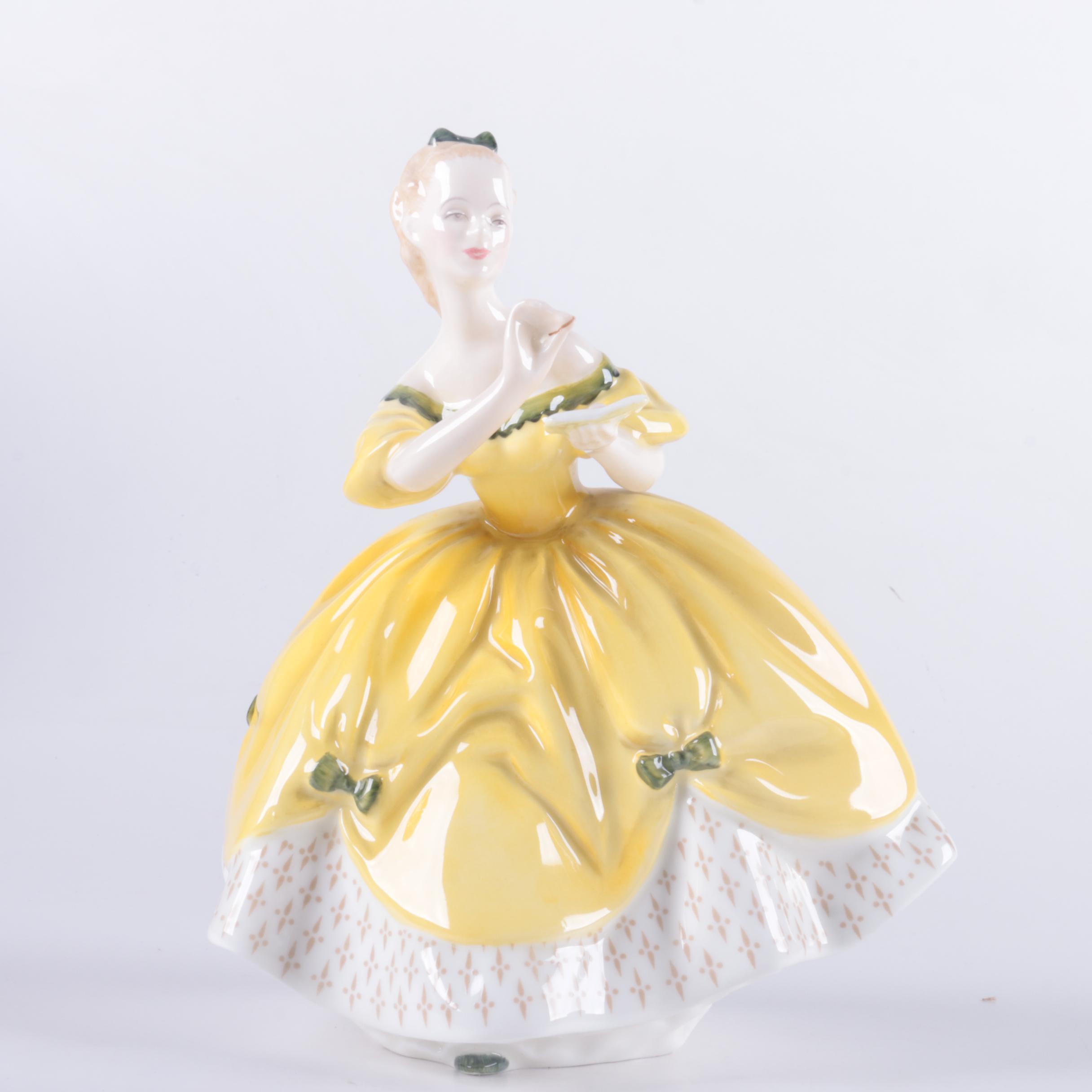 Royal Doulton "Fair Lady (Red)" and "The Last Waltz" Bone China Figurines