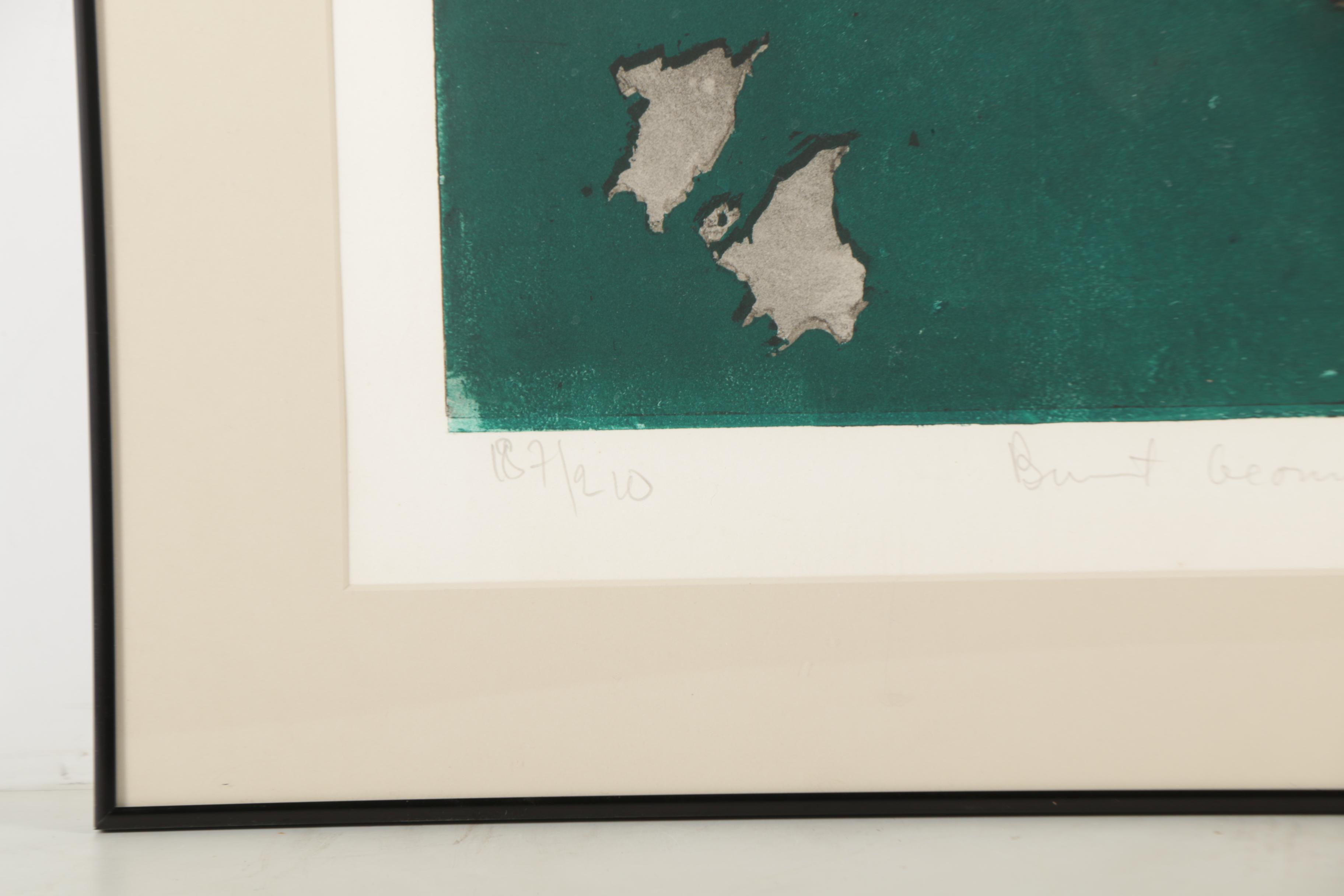 Jan Forsberg Intaglio Print "Burnt Geometry"