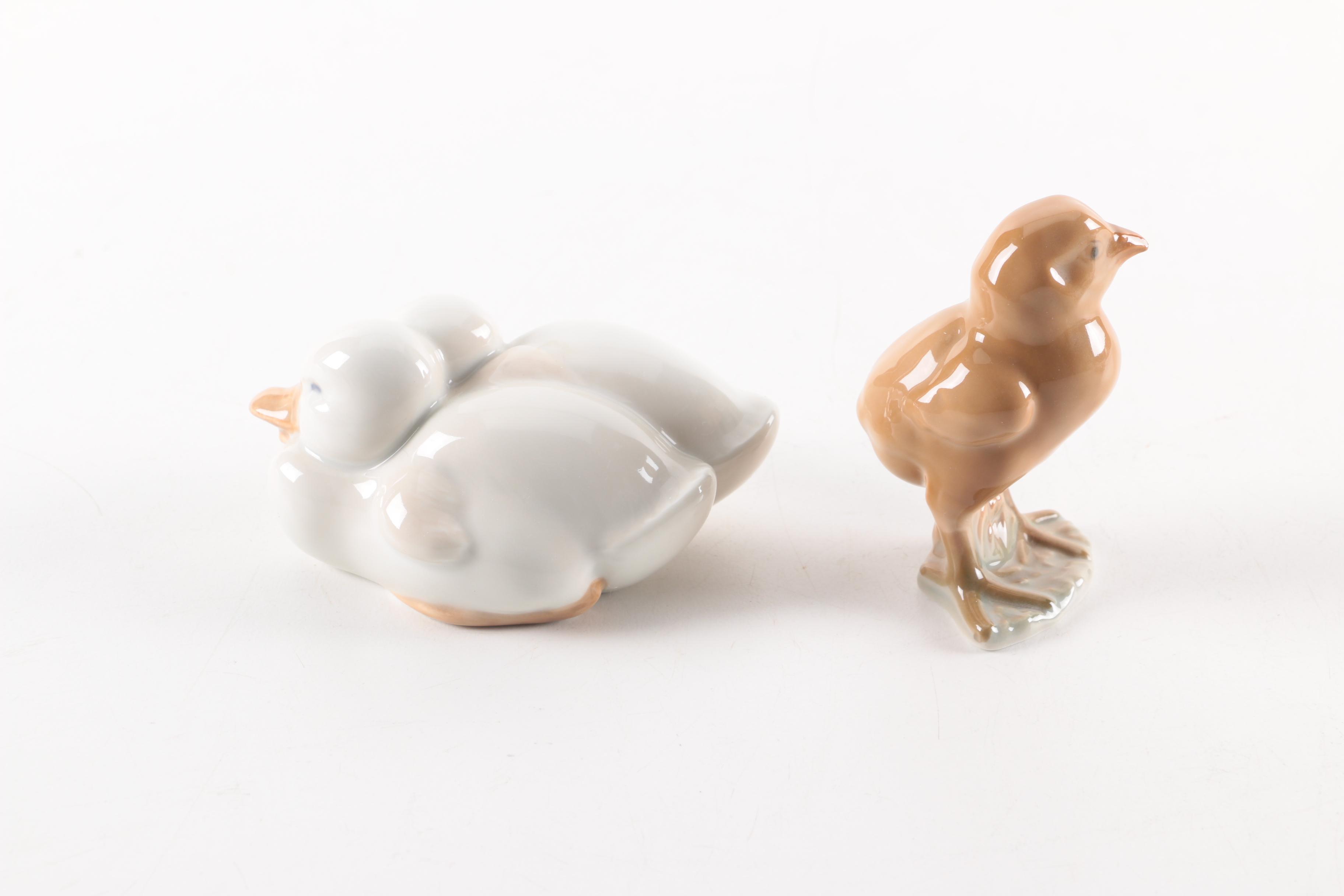 Collection of Royal Copenhagen and B&G Porcelain Animal Figurines