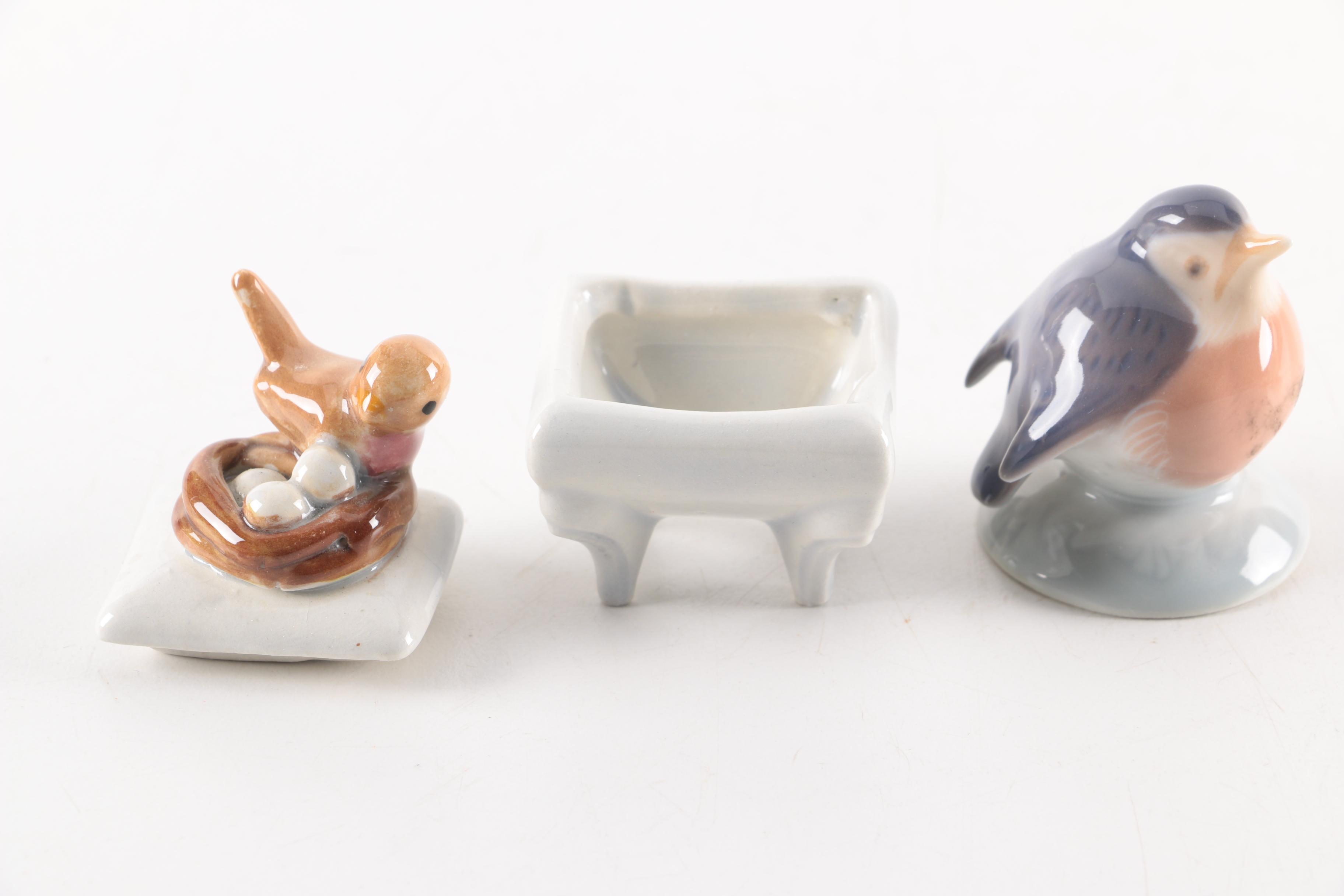 Collection of Royal Copenhagen and B&G Porcelain Animal Figurines