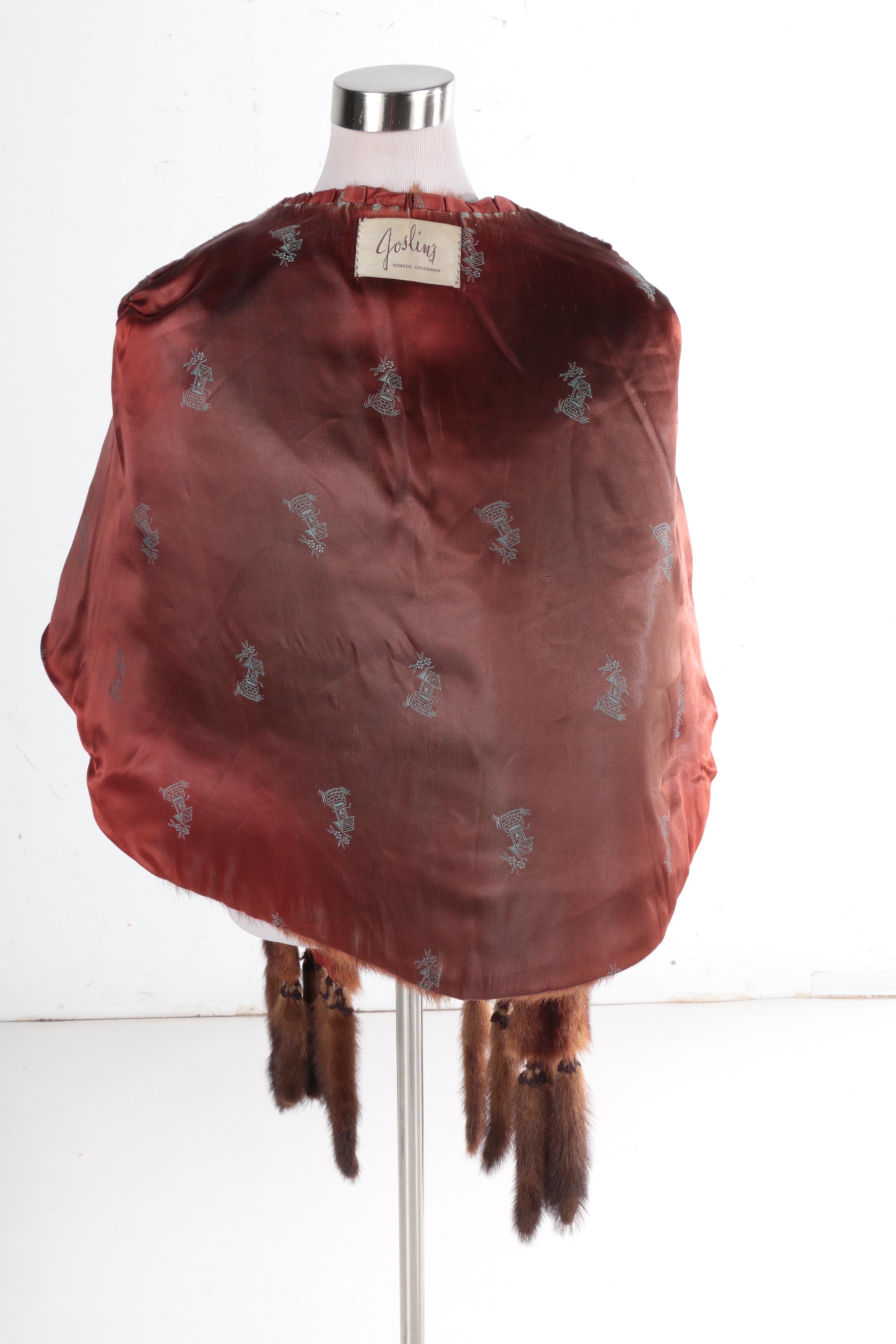 Vintage Joslin's Marmot Fur Stole