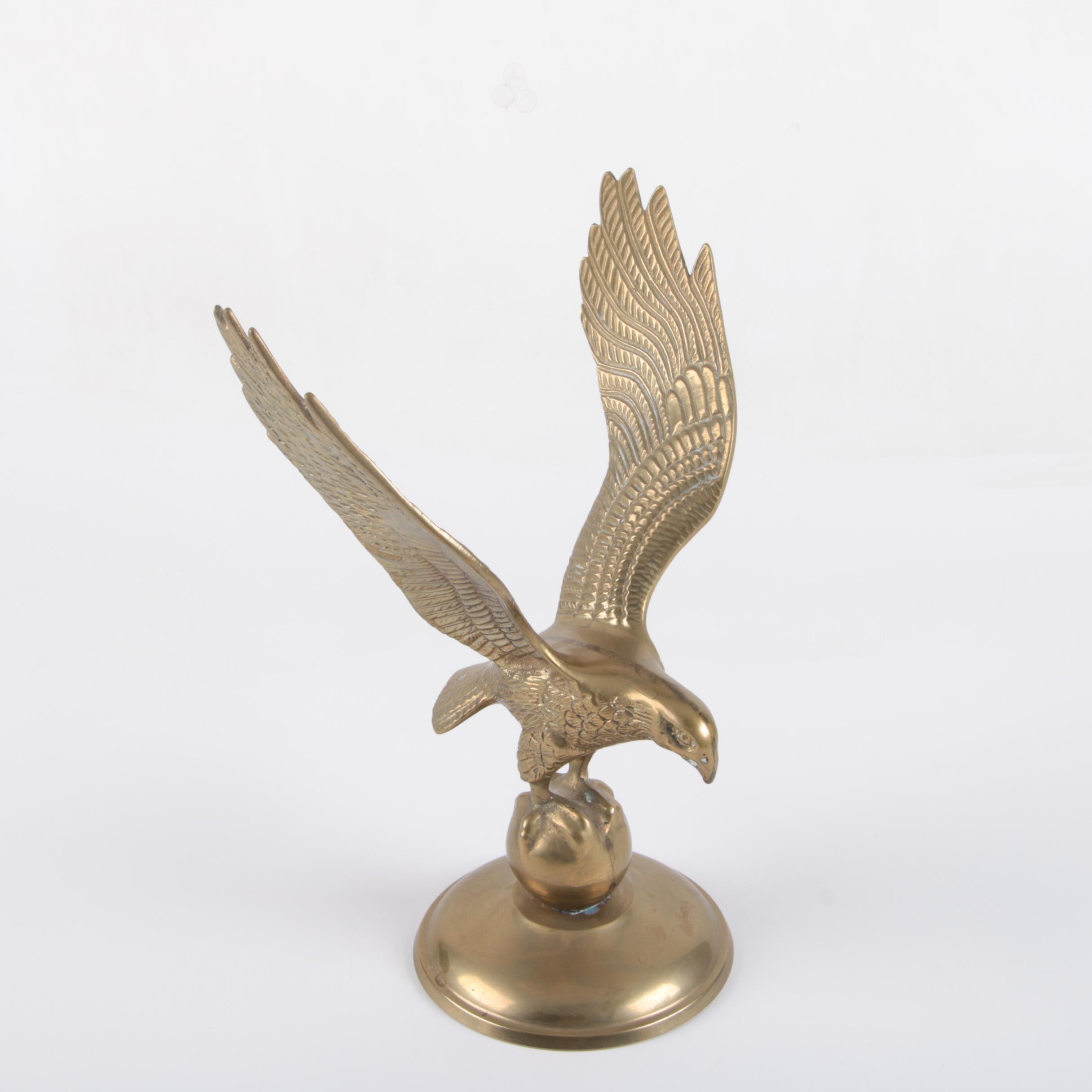 Brass Eagle Figurine