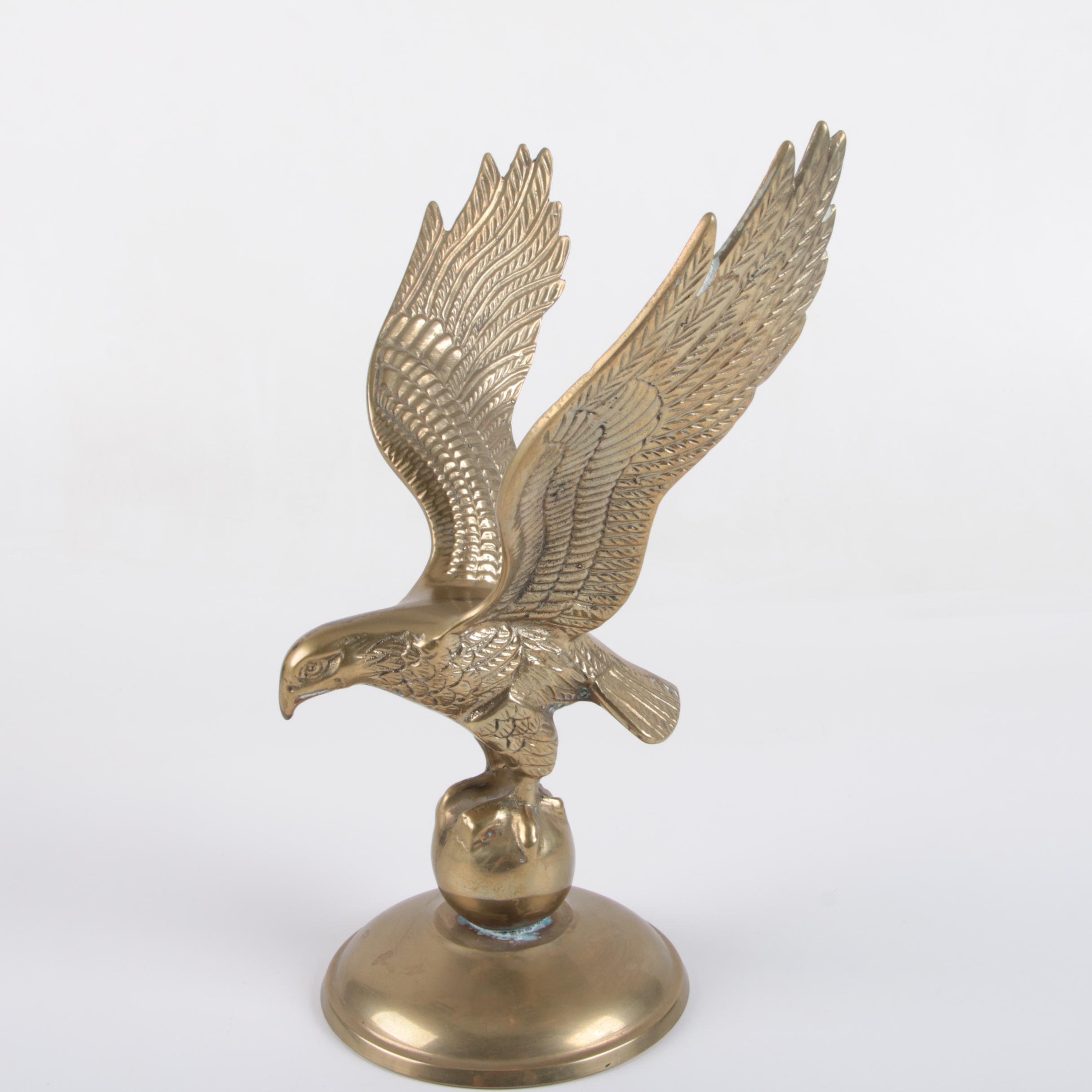 Brass Eagle Figurine