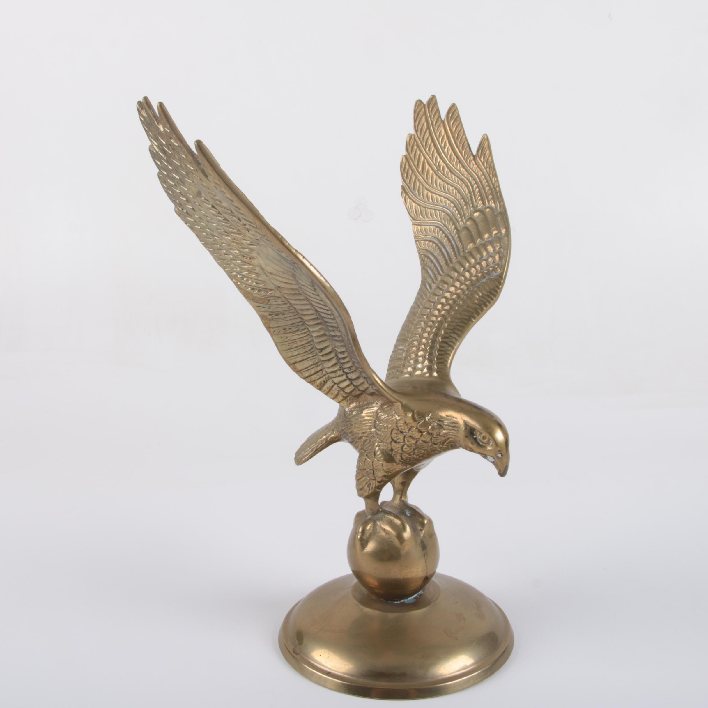 Brass Eagle Figurine