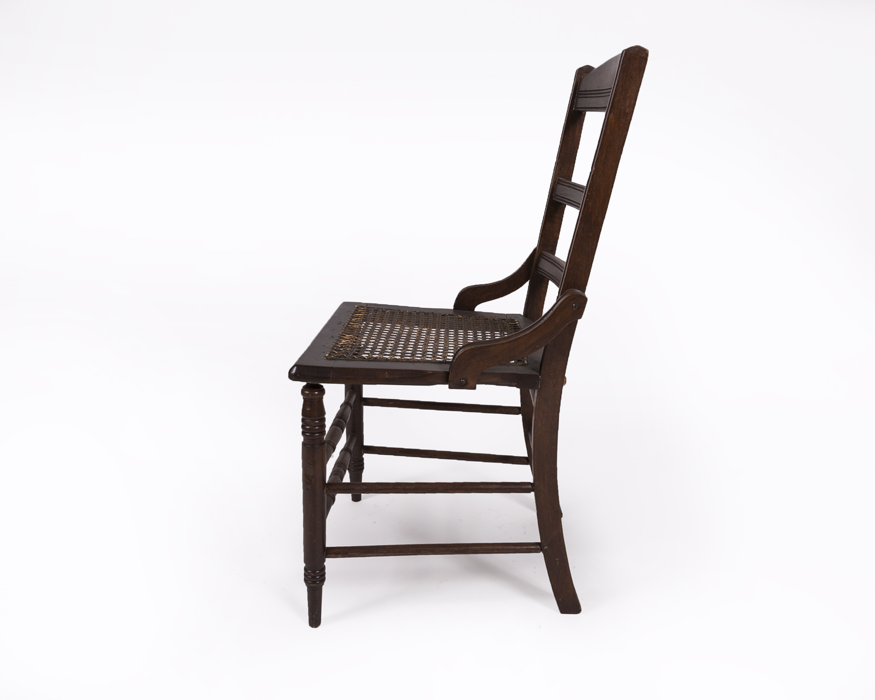 Victorian Style Side Chair with Cane Inset Seat