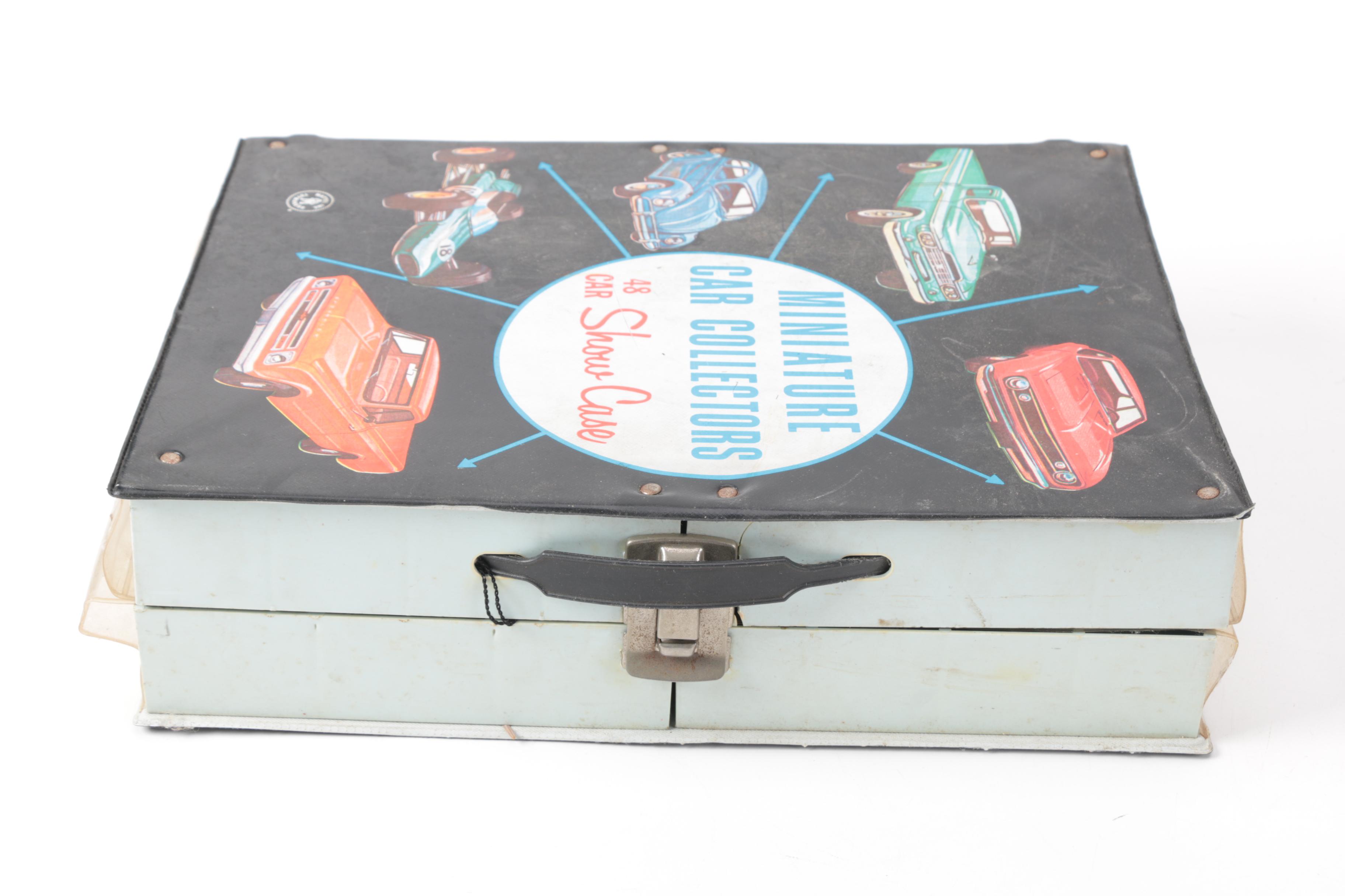 1966 Mattel "Miniature Car Collectors Show Case" and Vintage Die-Cast Cars