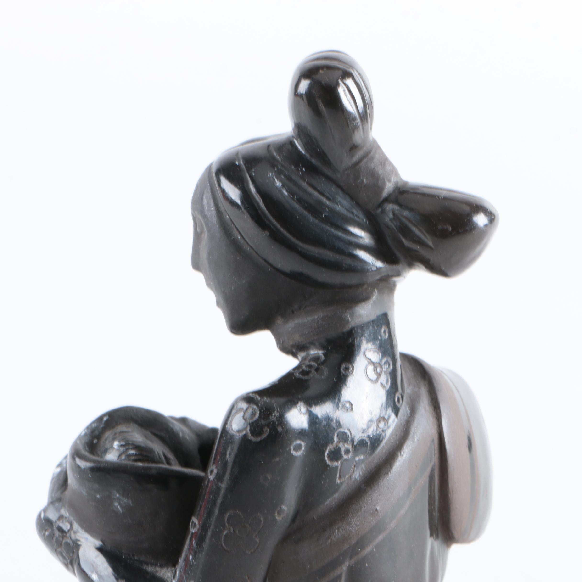 Joyce Sisneros Gallegos Ceramic Figurine of Seated Mother