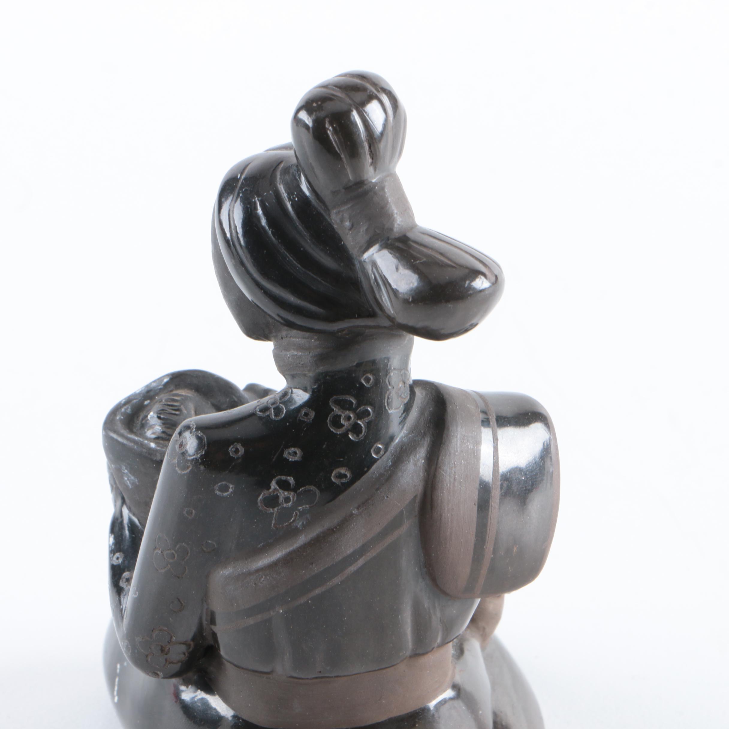 Joyce Sisneros Gallegos Ceramic Figurine of Seated Mother