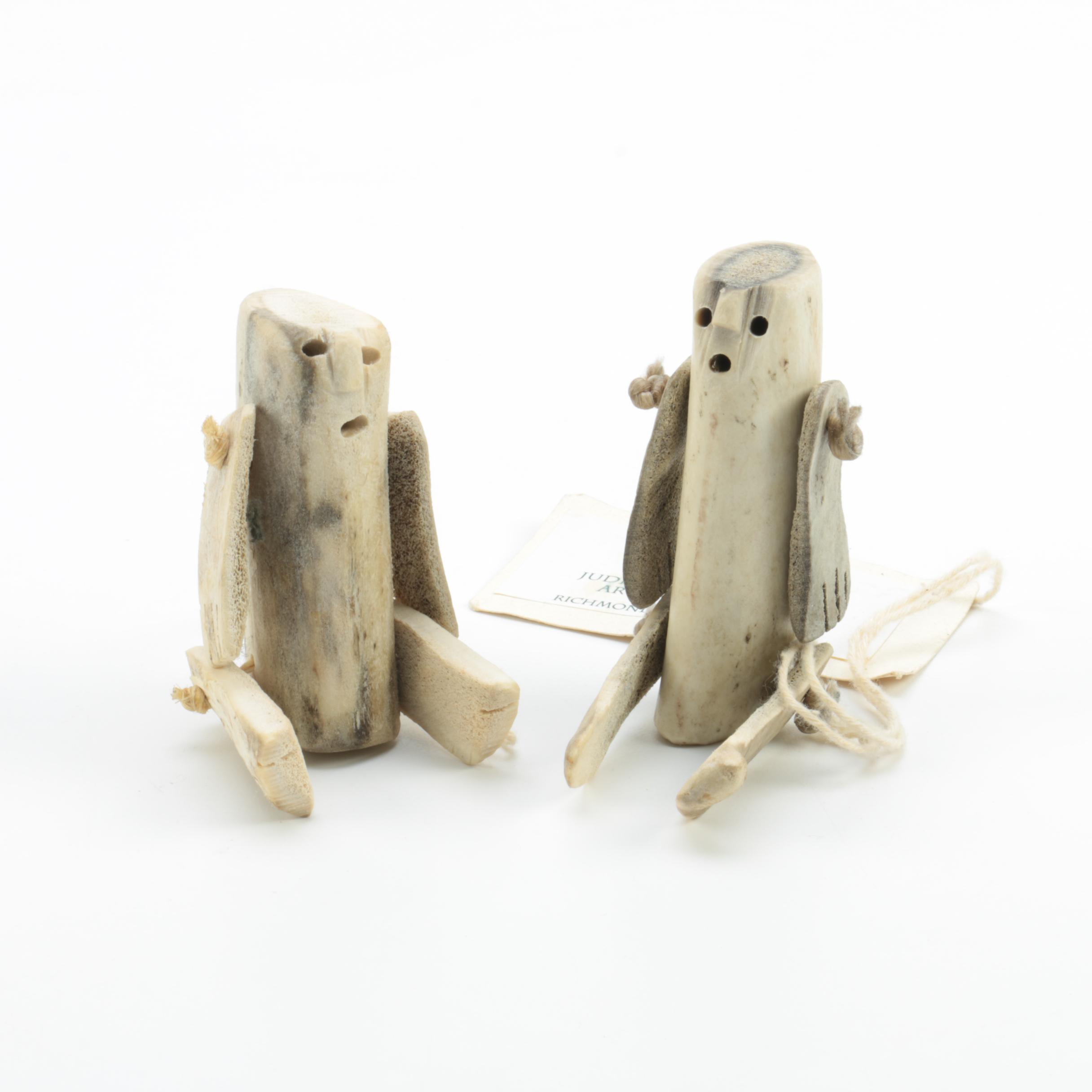 Inuit Style Carved Bone Figurines