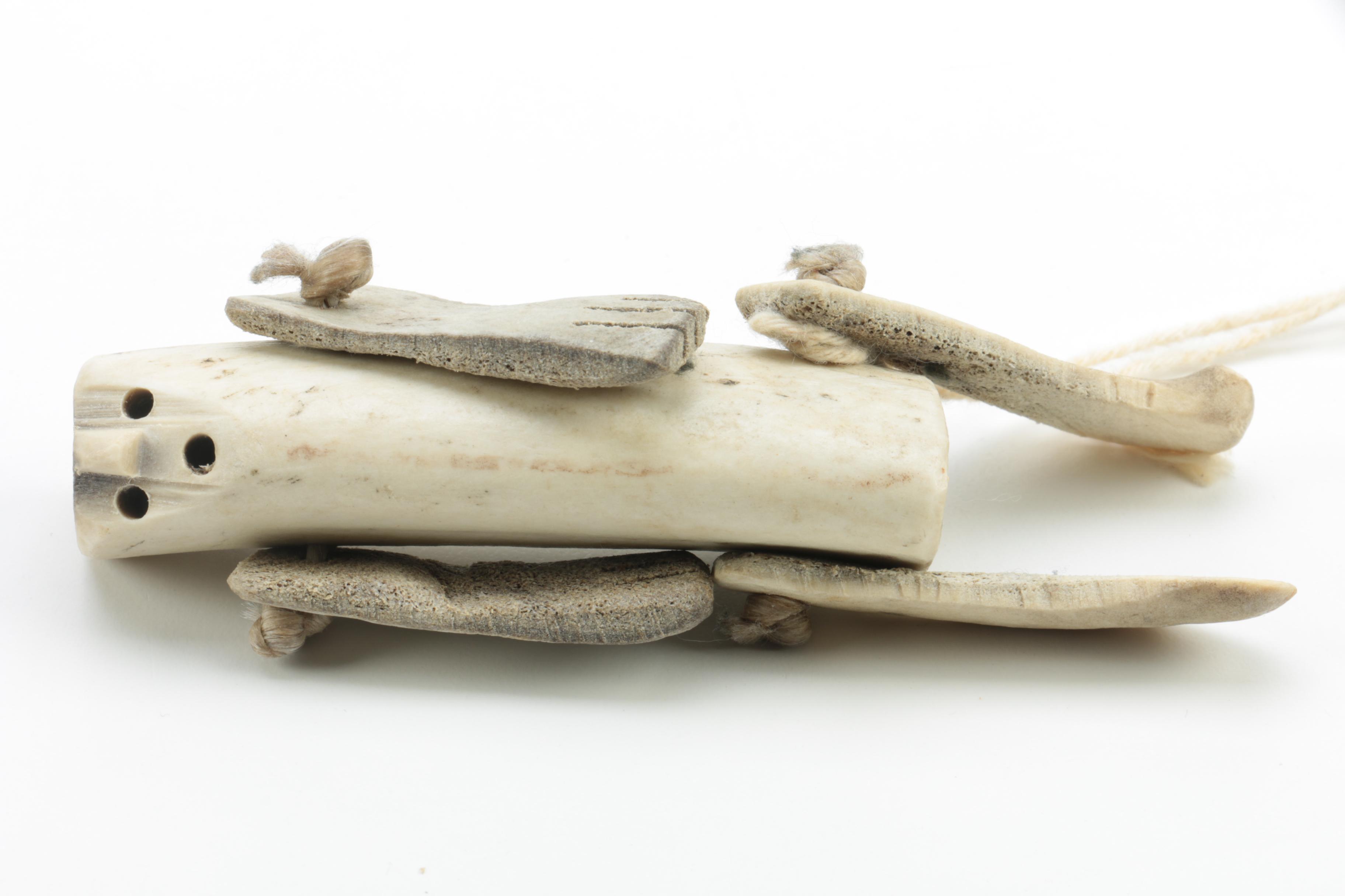Inuit Style Carved Bone Figurines
