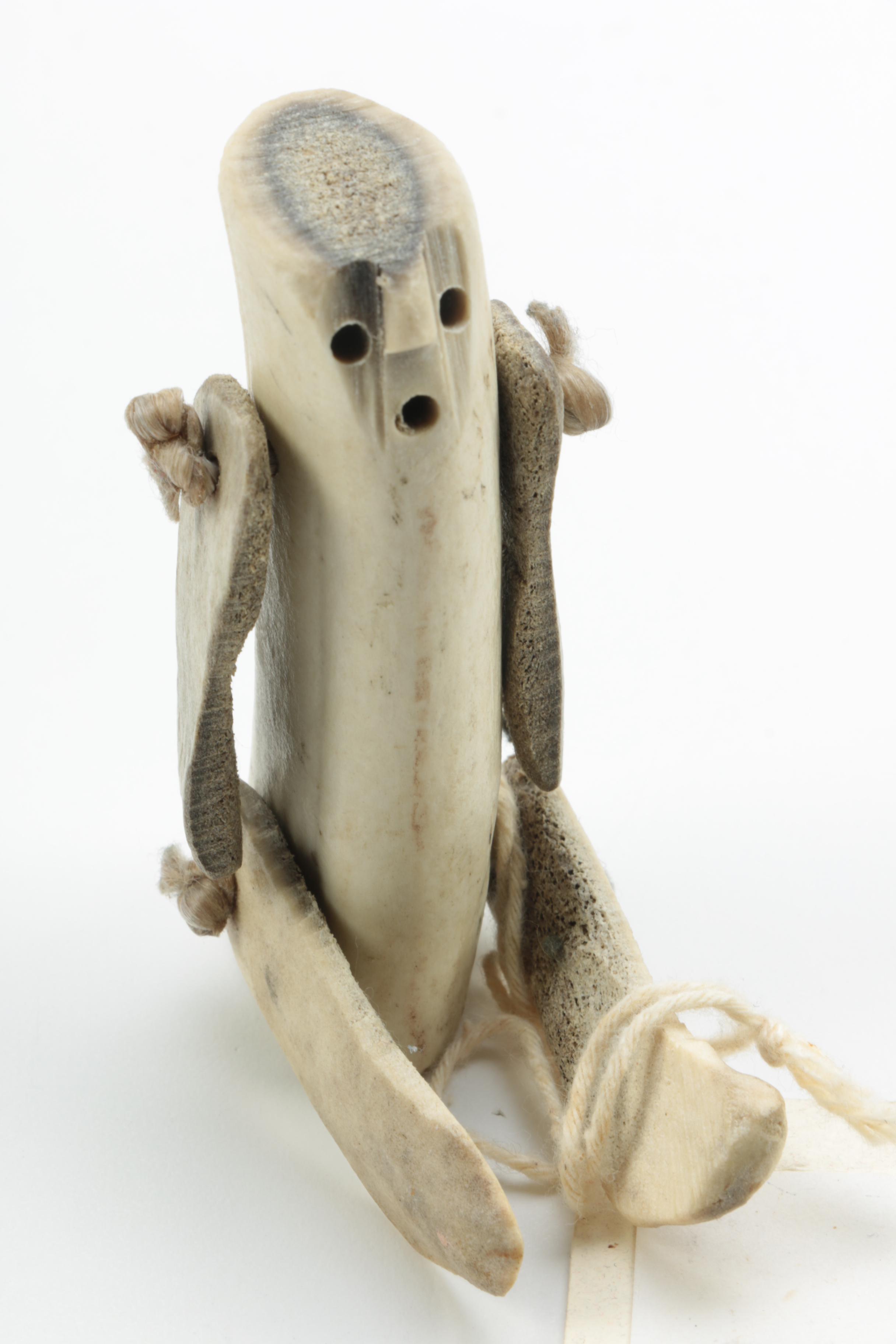 Inuit Style Carved Bone Figurines
