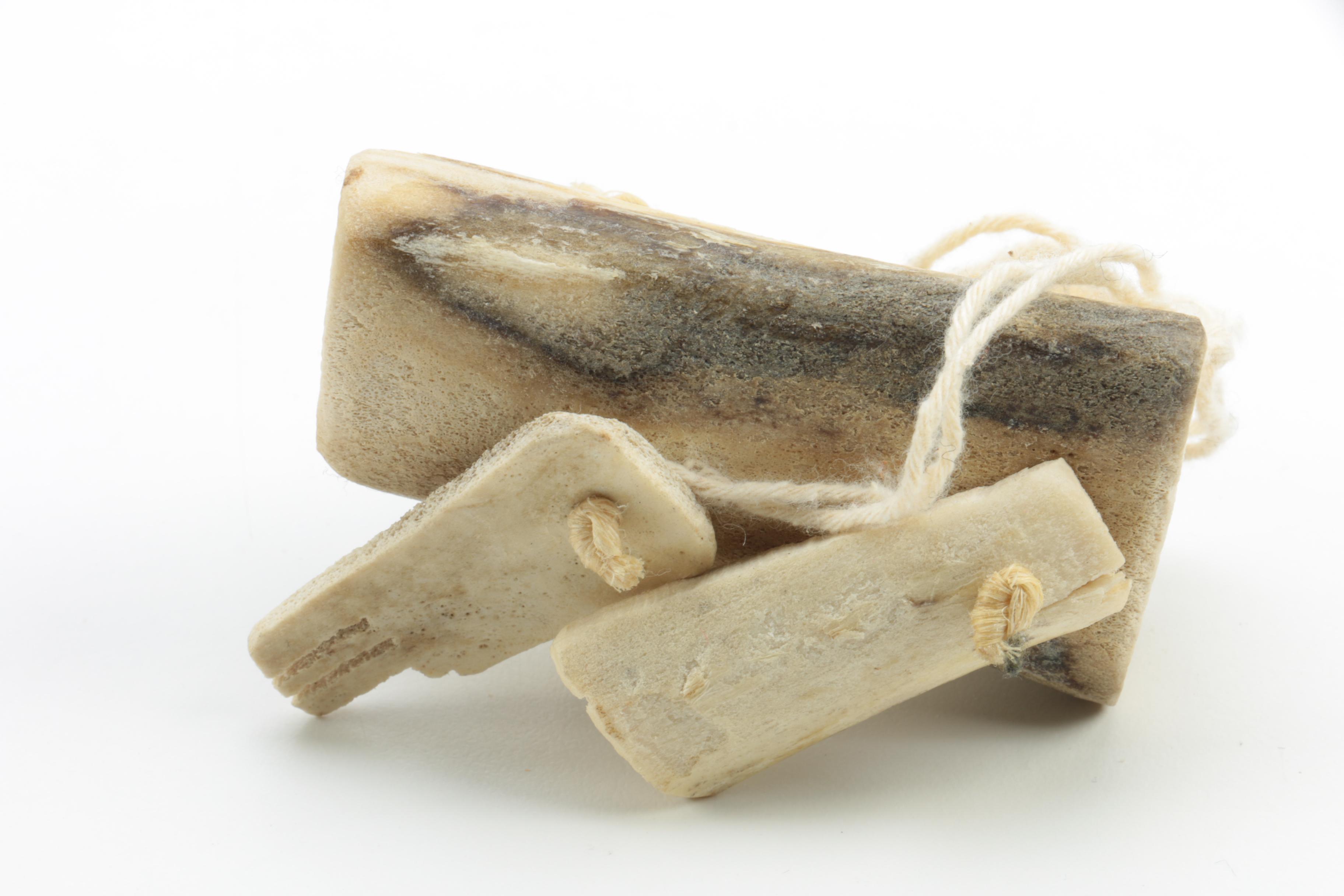 Inuit Style Carved Bone Figurines