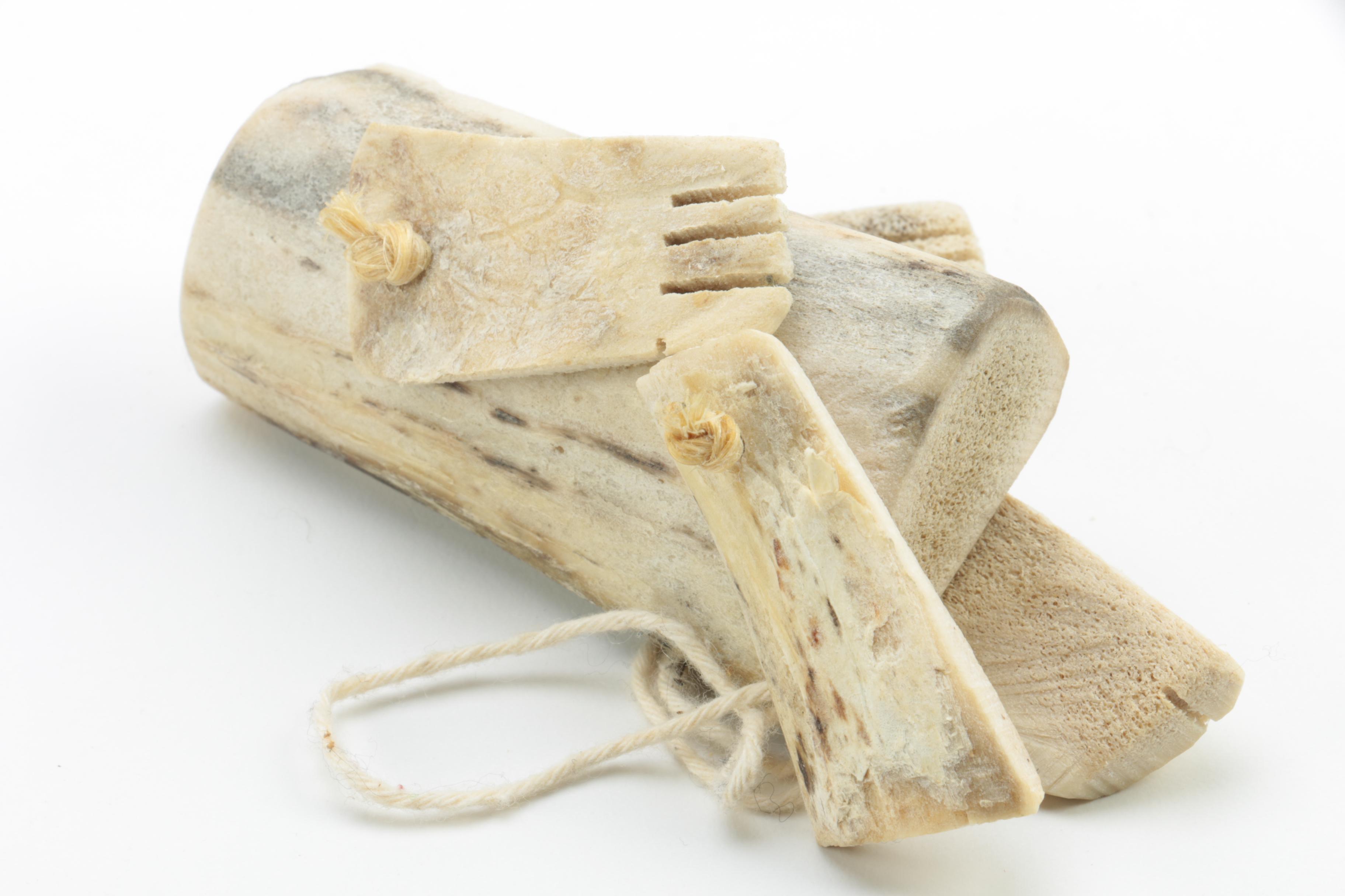 Inuit Style Carved Bone Figurines