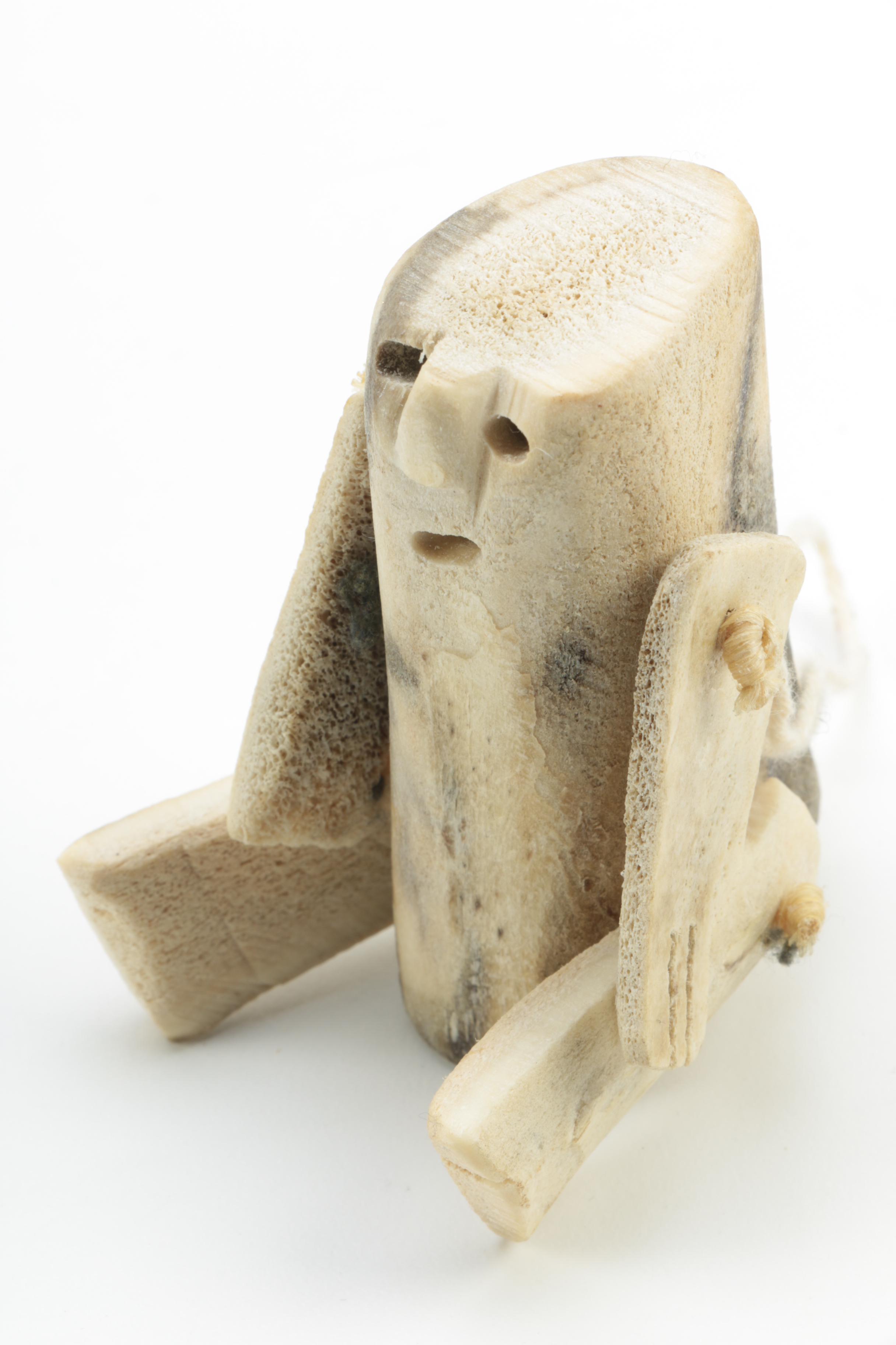Inuit Style Carved Bone Figurines