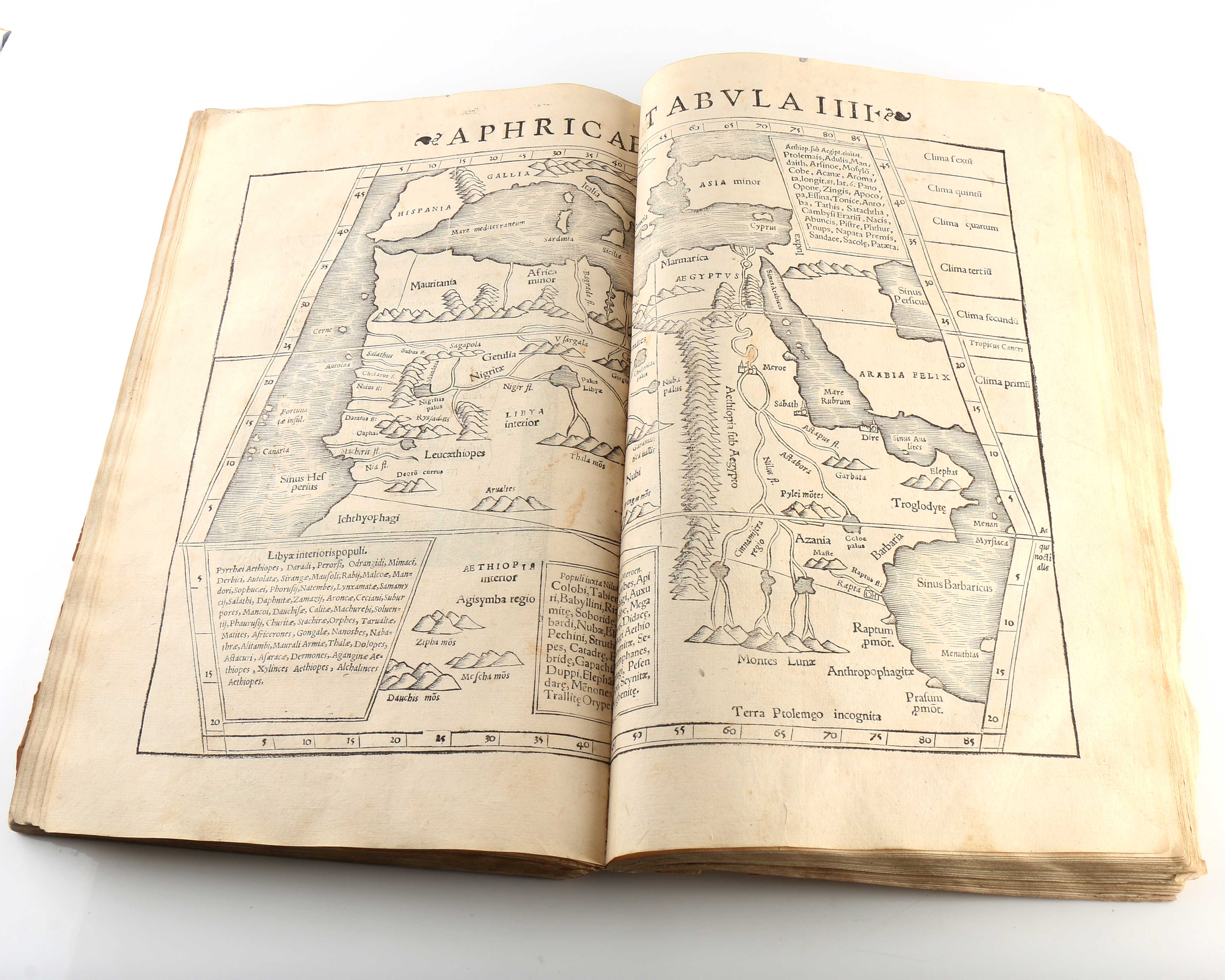 1542 Ptolemy "Geographia Universalis" Second Edition Edited by Sebastian Münster