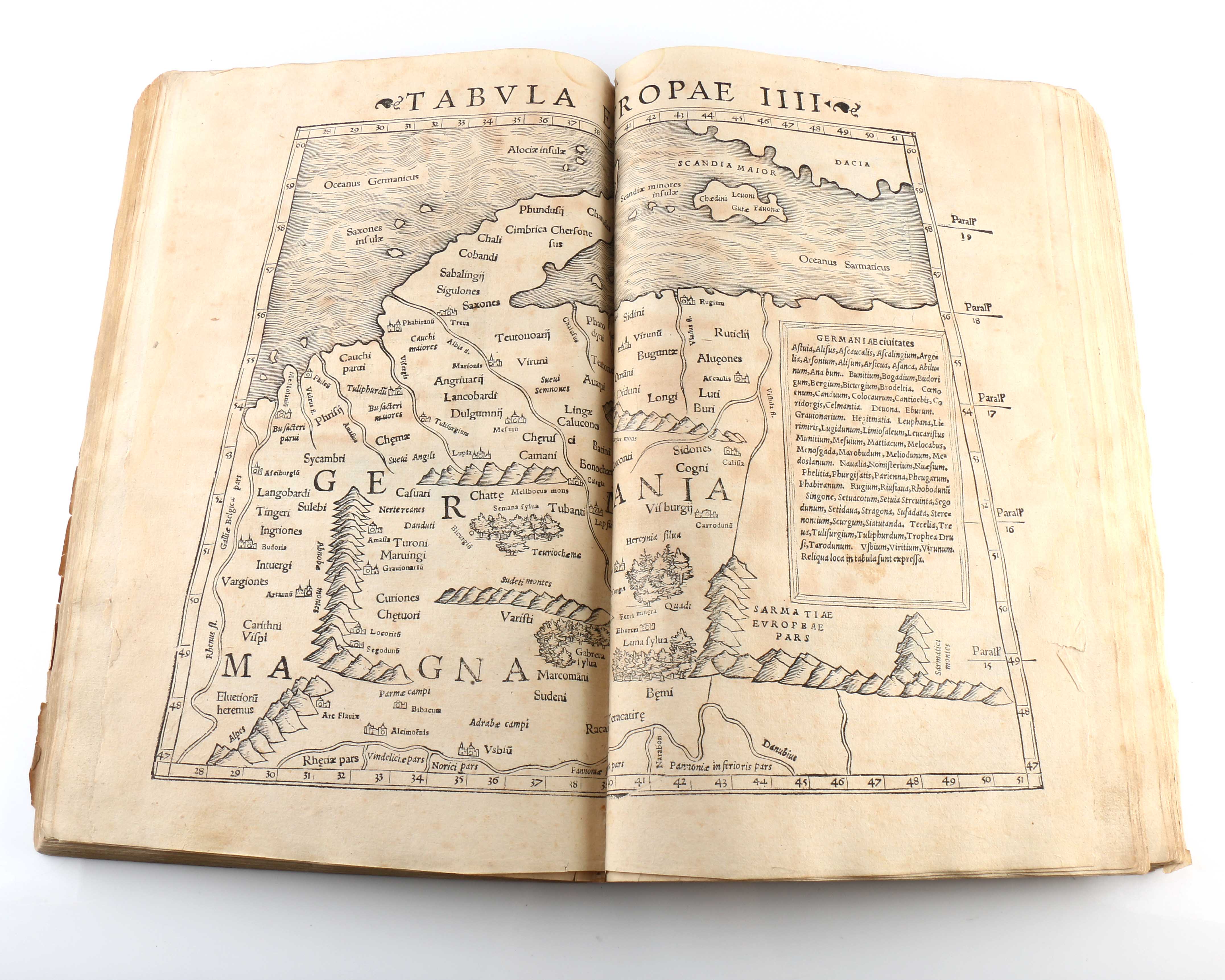1542 Ptolemy "Geographia Universalis" Second Edition Edited by Sebastian Münster