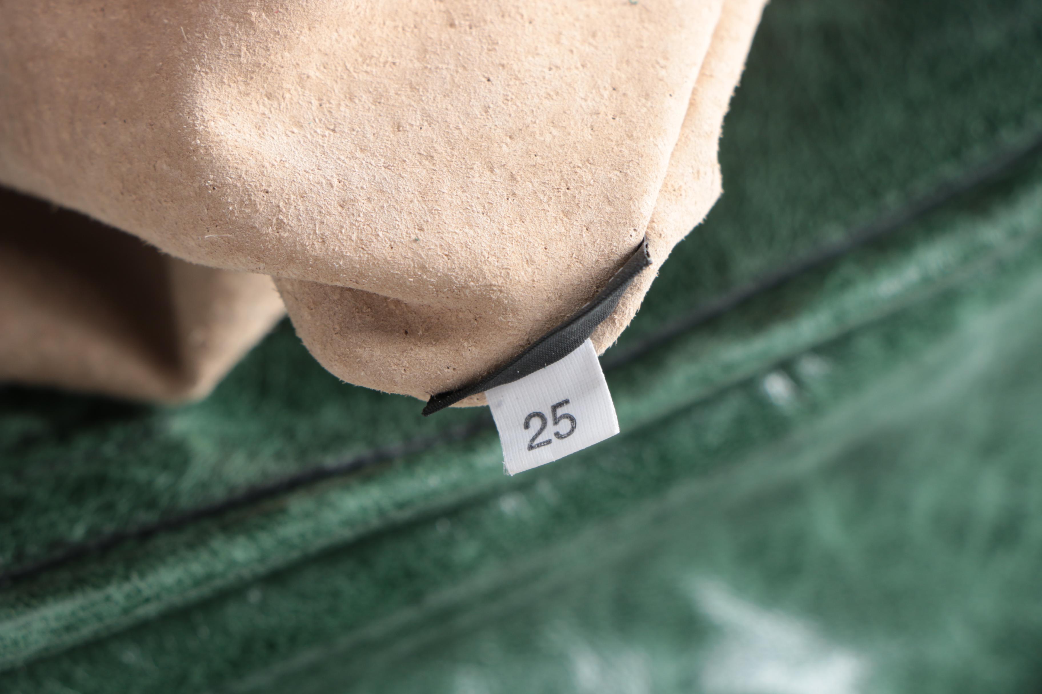 Prada Green Leather Vitello Shine Fringe Satchel