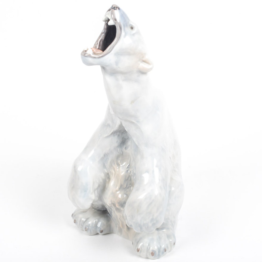 Royal Copenhagen Porcelain Polar Bear Statuette