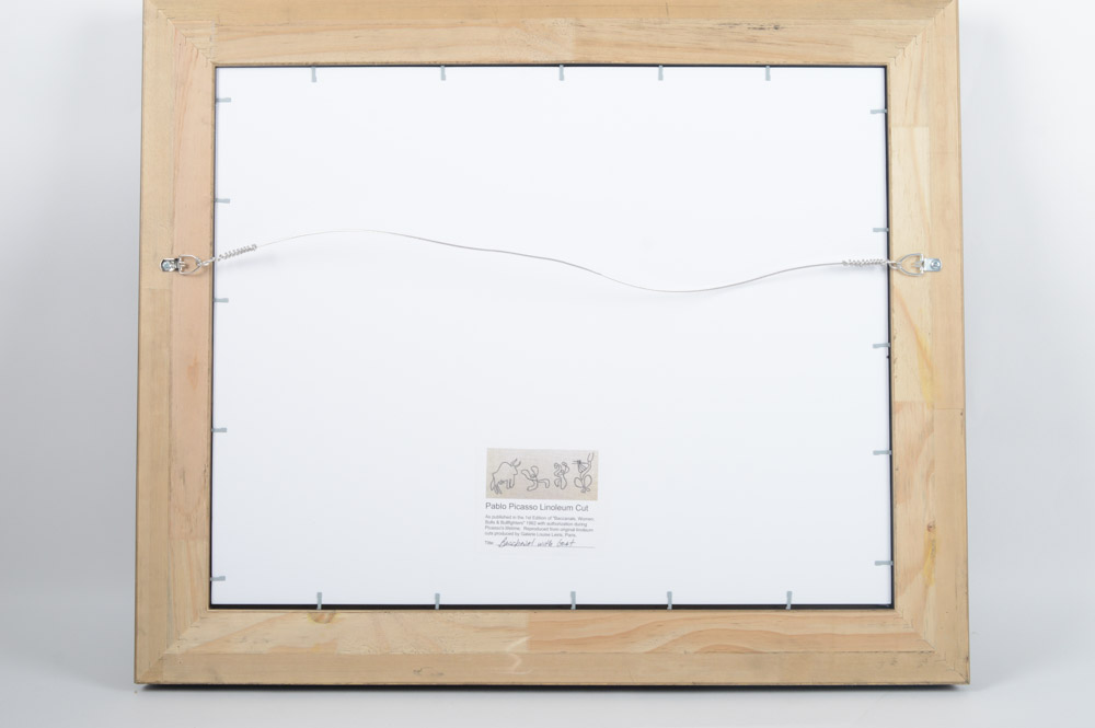 Pablo Picasso 1962 Color Linocut "Bacchanal with Goat"