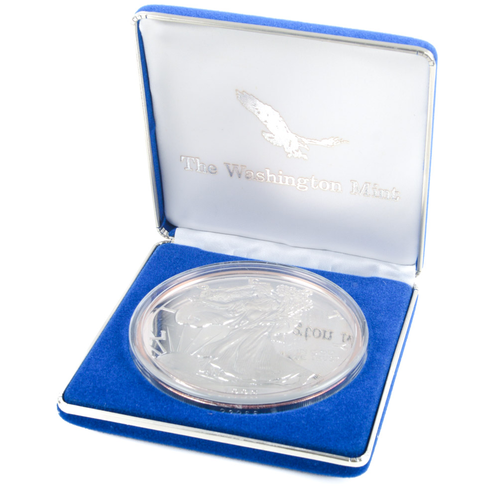 Giant Half-Troy Pound .999 Fine "Silver Eagle"