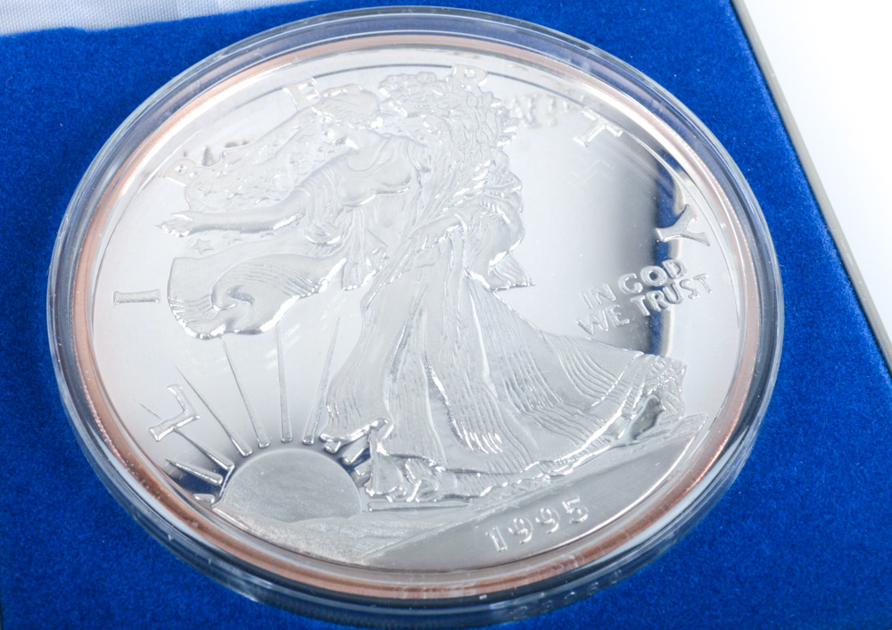 Giant Half-Troy Pound .999 Fine "Silver Eagle"