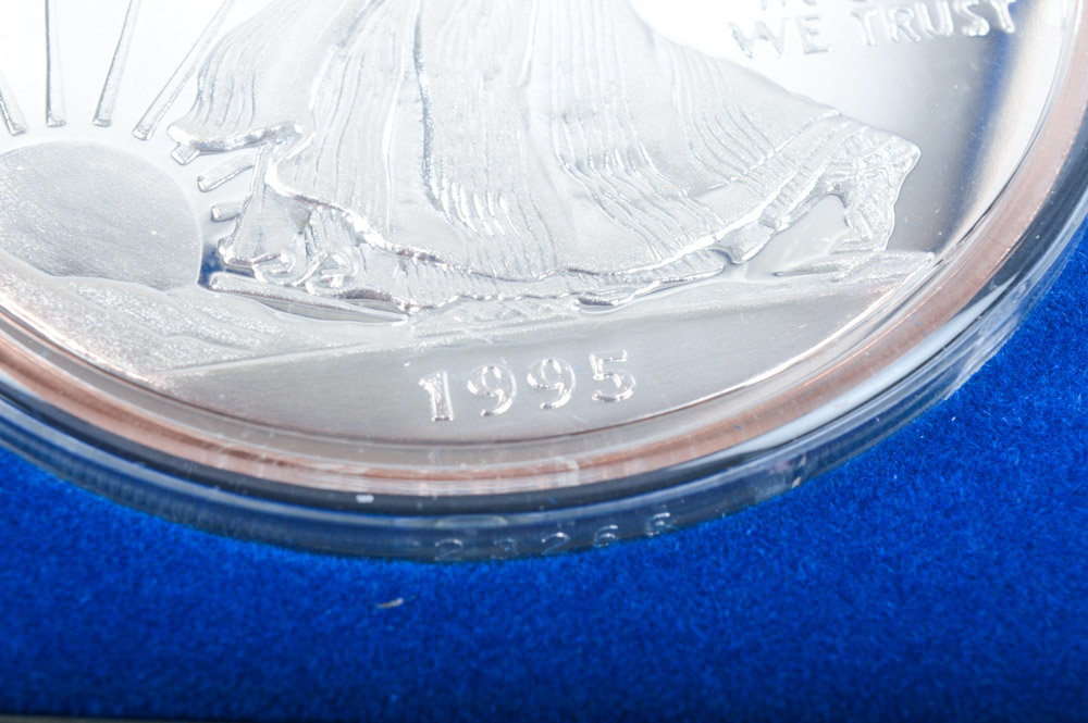 Giant Half-Troy Pound .999 Fine "Silver Eagle"