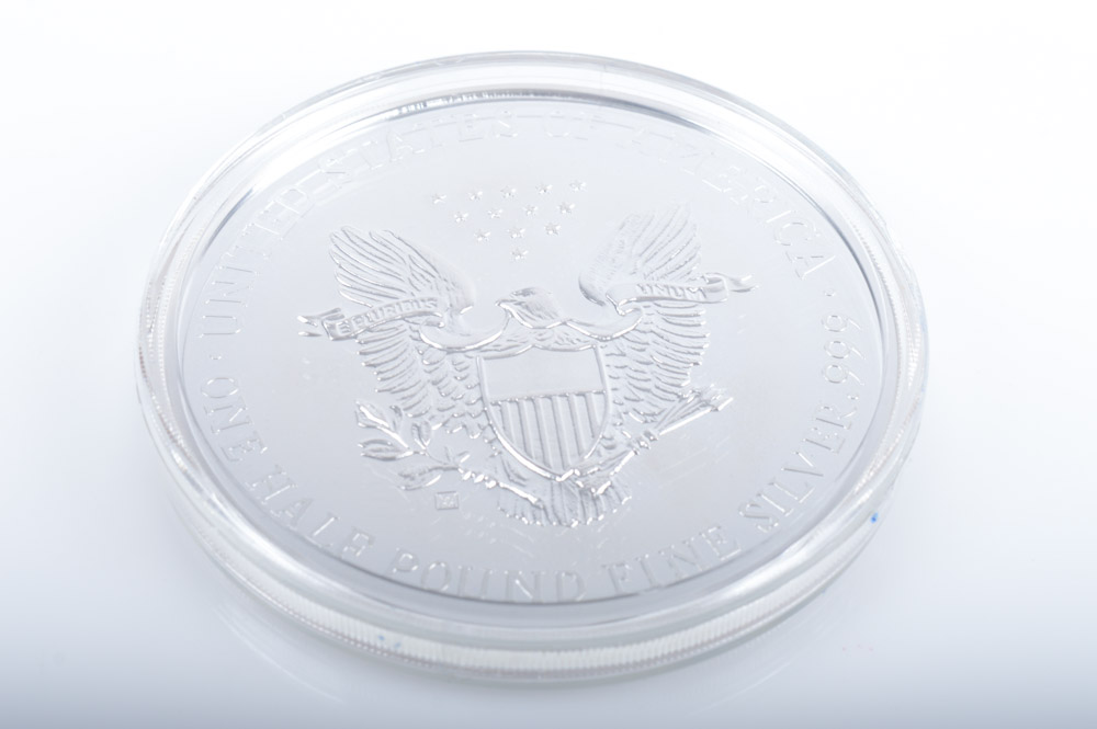 Giant Half-Troy Pound .999 Fine "Silver Eagle"
