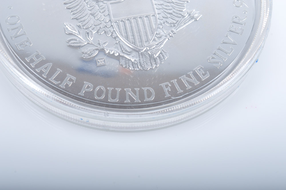 Giant Half-Troy Pound .999 Fine "Silver Eagle"