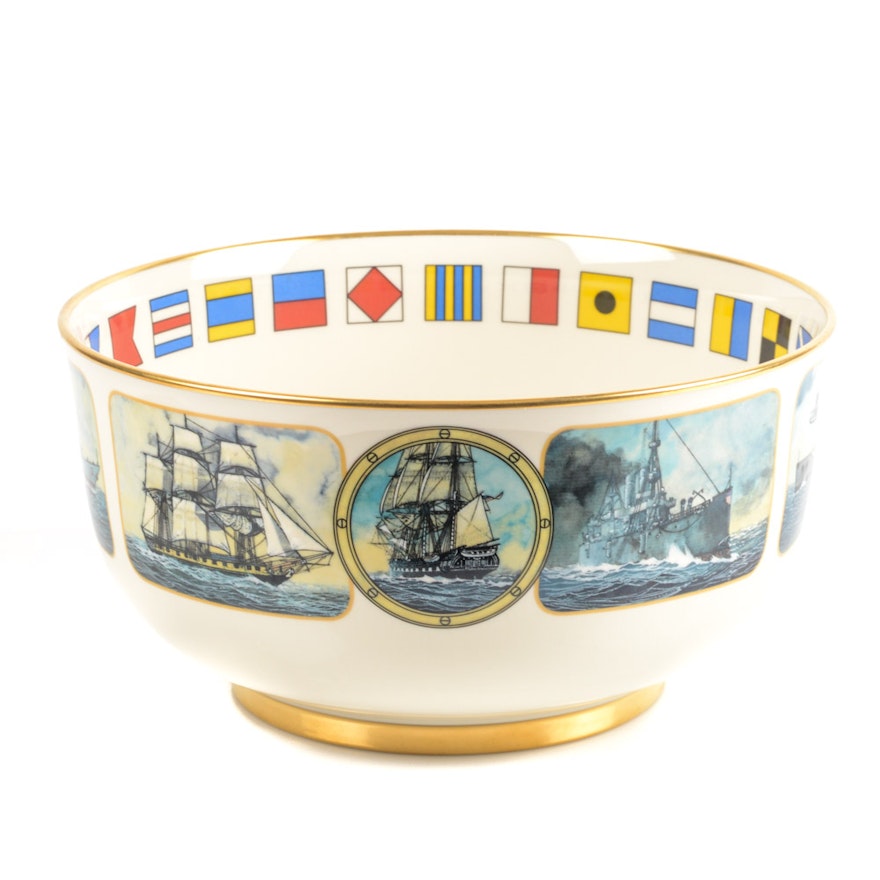 1989 Pickard "United States Navy Memorial" Porcelain Collector's Bowl