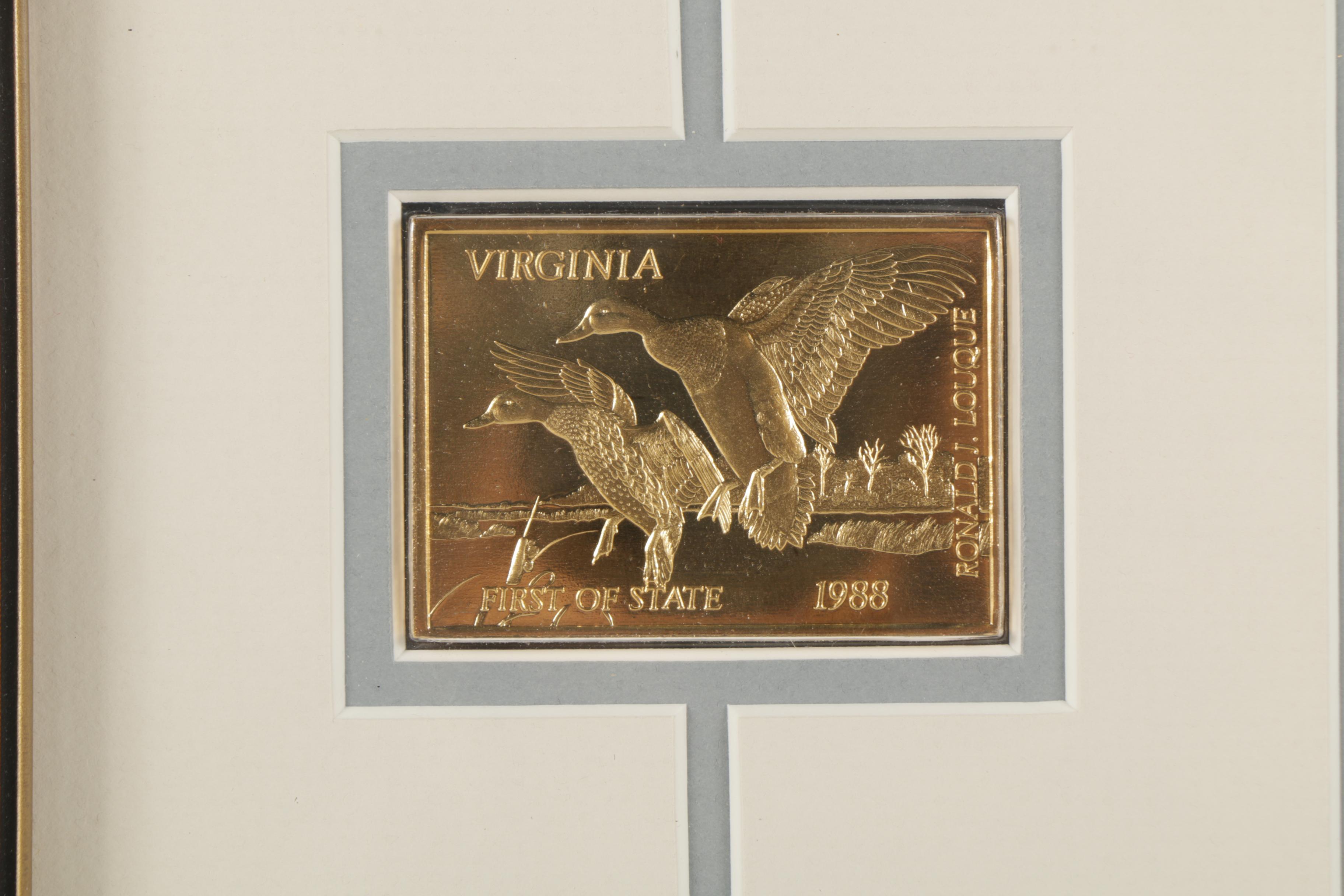 Limited Edition Offset Lithographs of Waterfowl with Commemorative Stamps