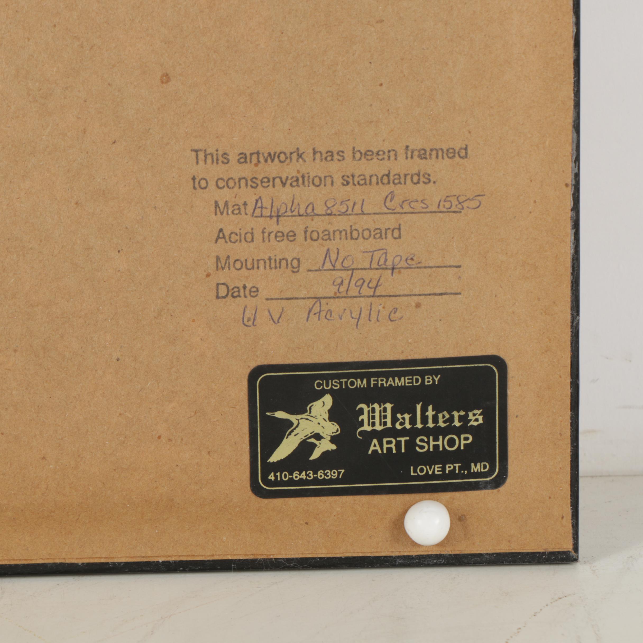 Limited Edition Offset Lithographs of Waterfowl with Commemorative Stamps