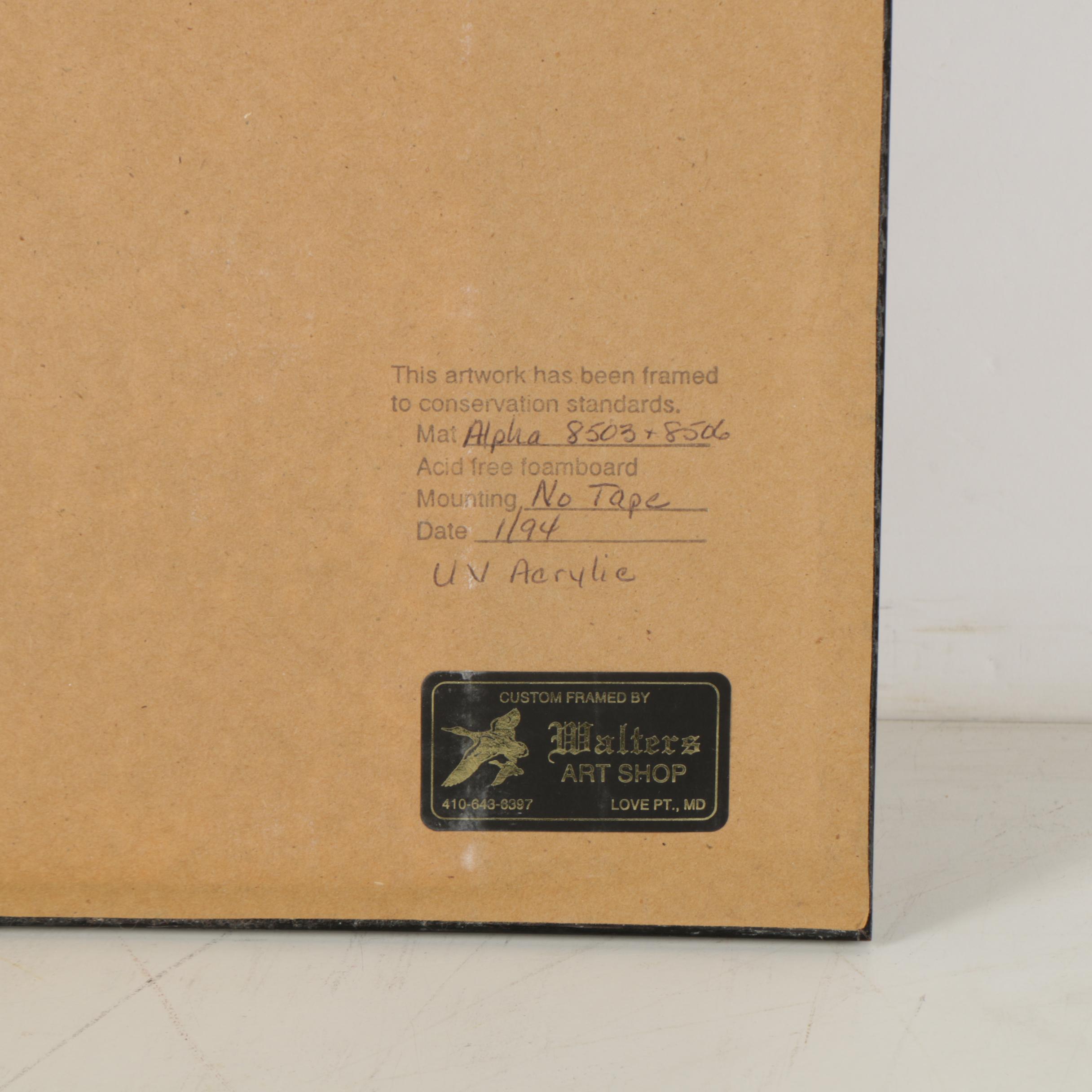 Limited Edition Offset Lithographs of Waterfowl with Commemorative Stamps