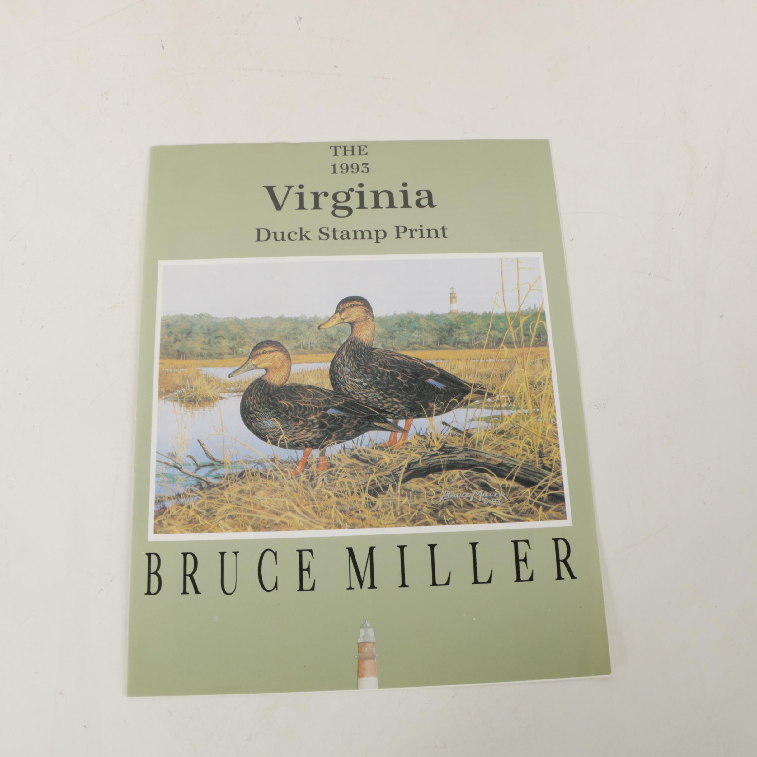 Limited Edition Offset Lithographs of Waterfowl with Commemorative Stamps