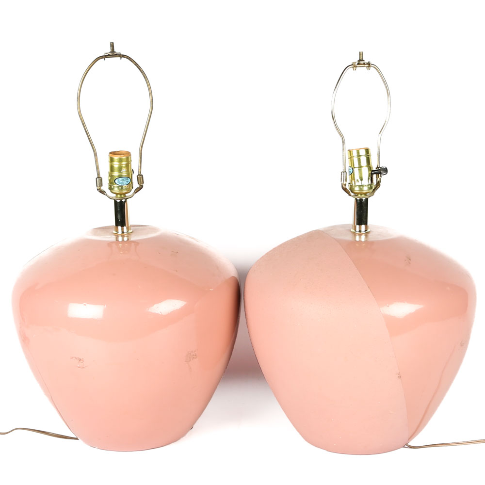 Pink Ceramic Table Lamps